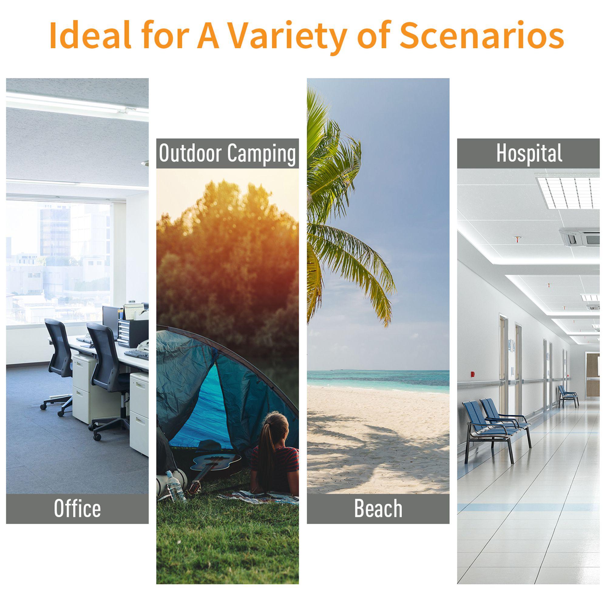 Outsunny 2 Person Folding Camping Cot, Portable Sleeping Cot with Carry Bag, Blue