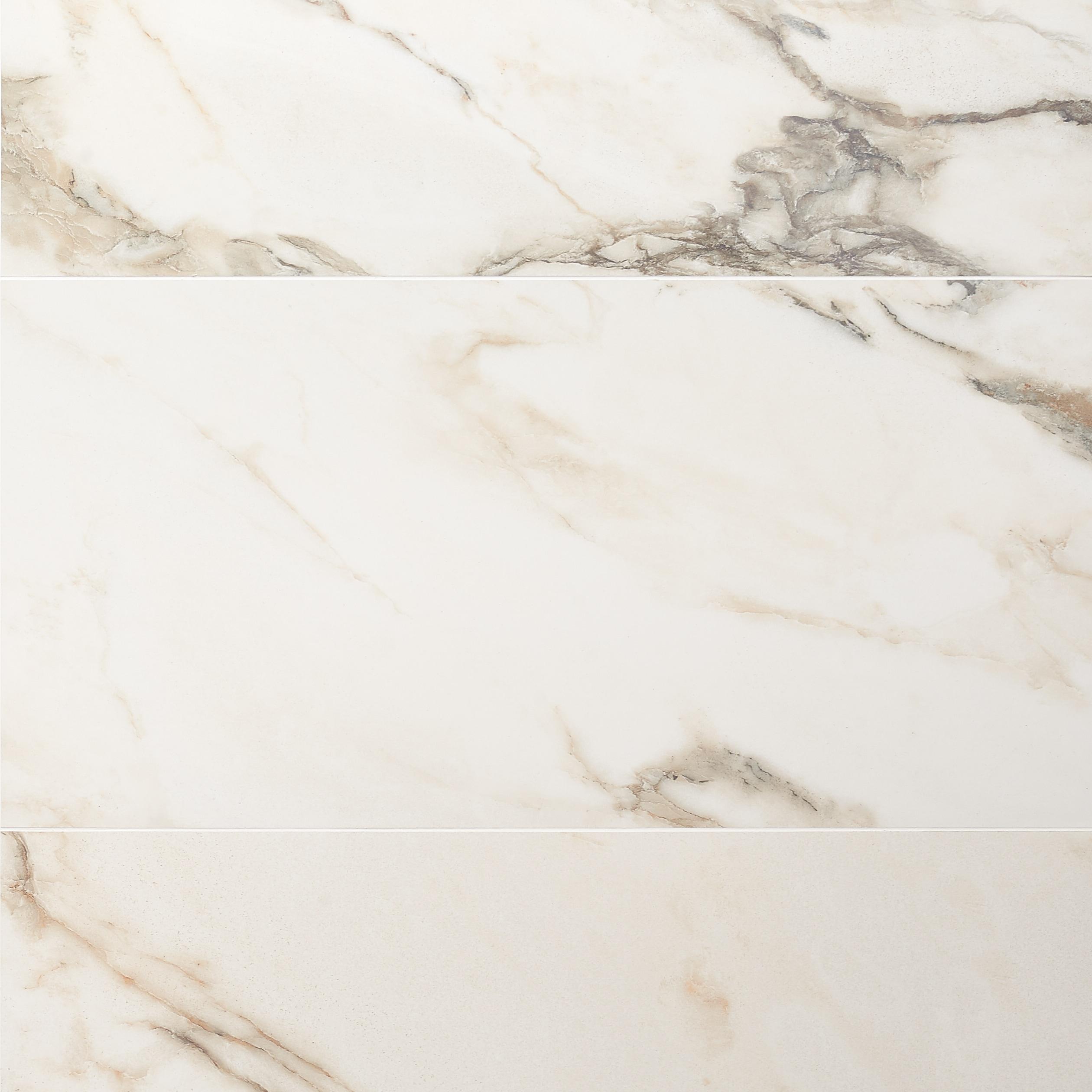 Bond Tile 12" x 24" Polished Marble Look Porcelain Floor and Wall Tile