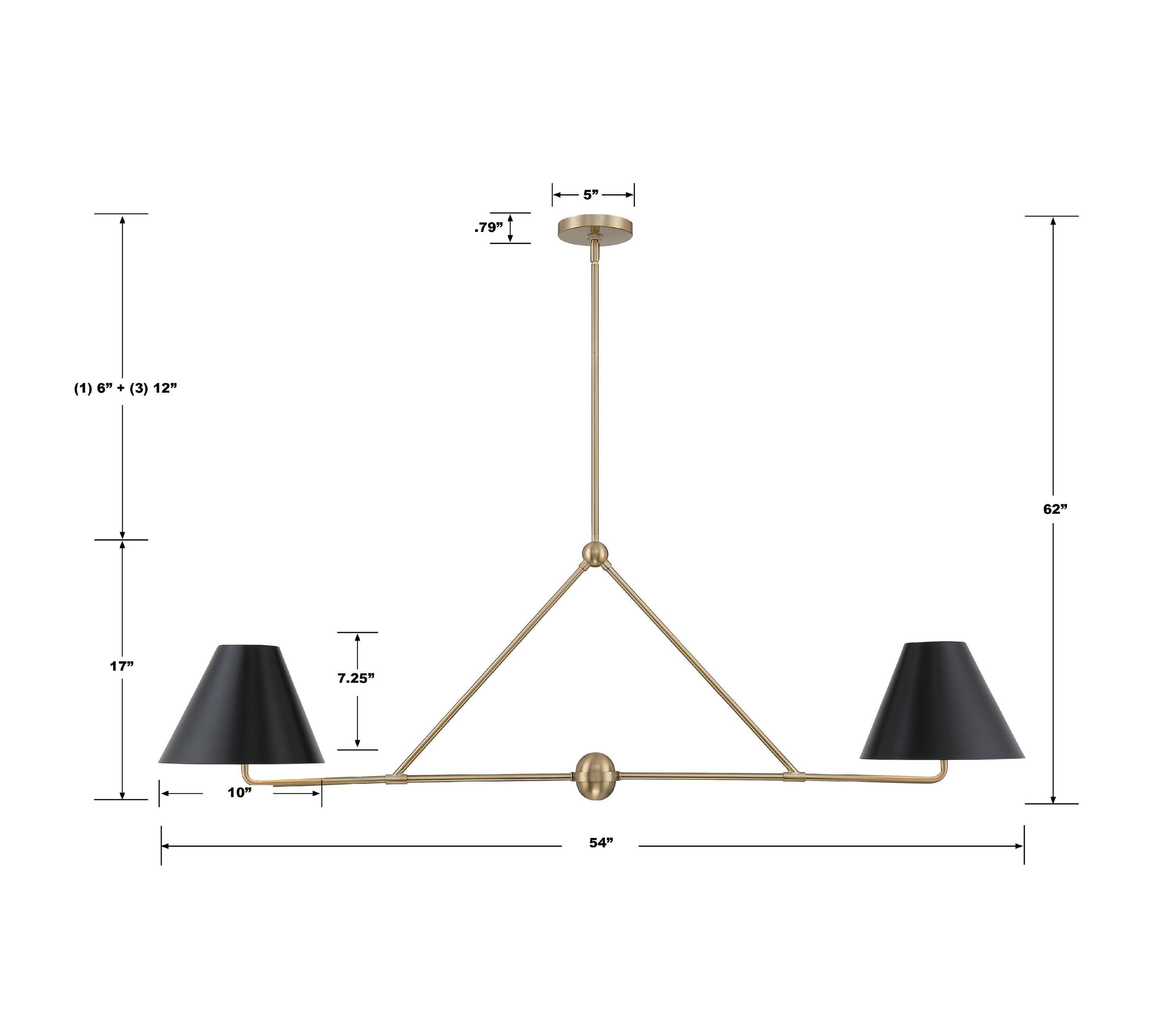 Crystorama Lighting Xavier 4 - Light Chandelier in  Vibrant Gold