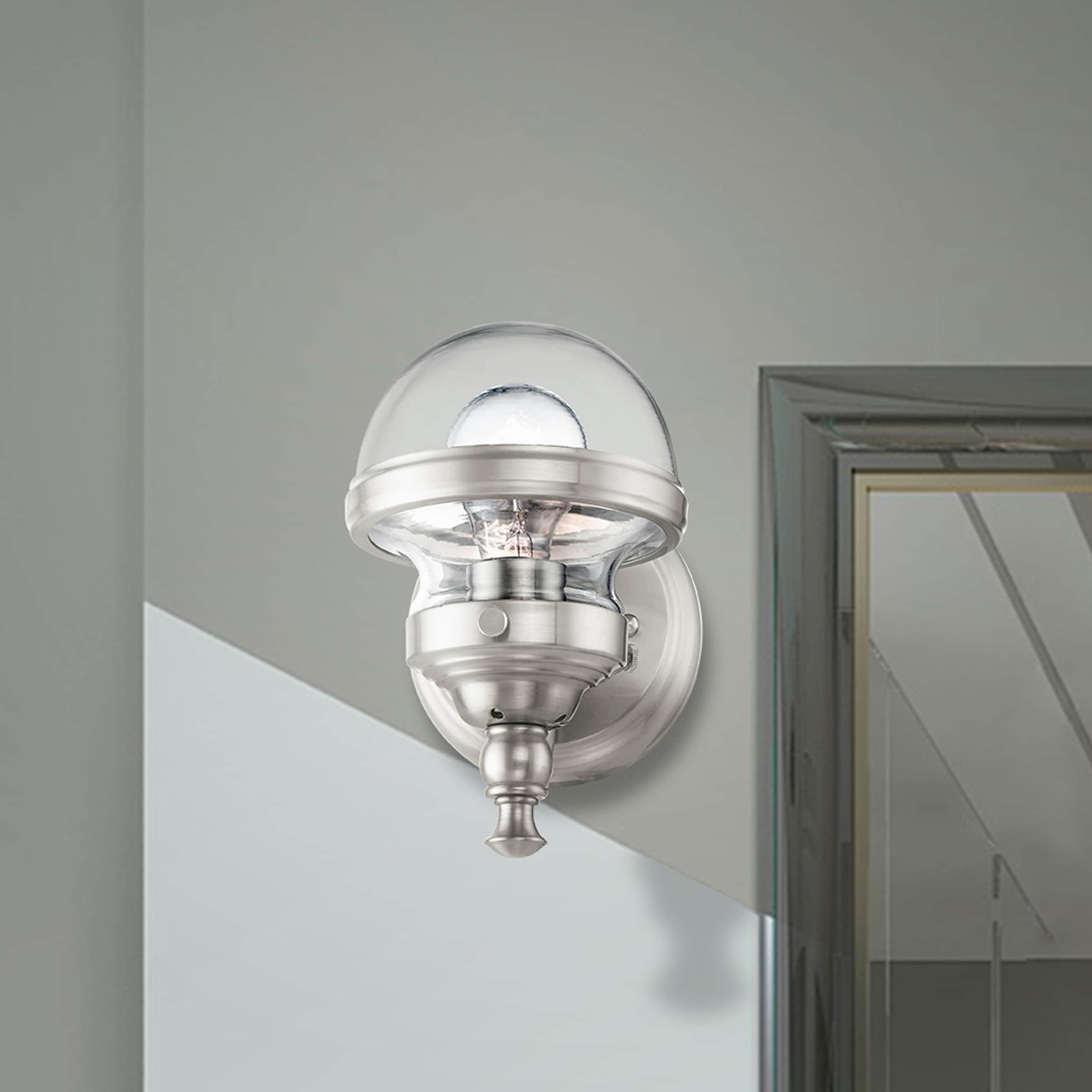 Livex Lighting Oldwick 1 - Light Vanity in  Brushed Nickel