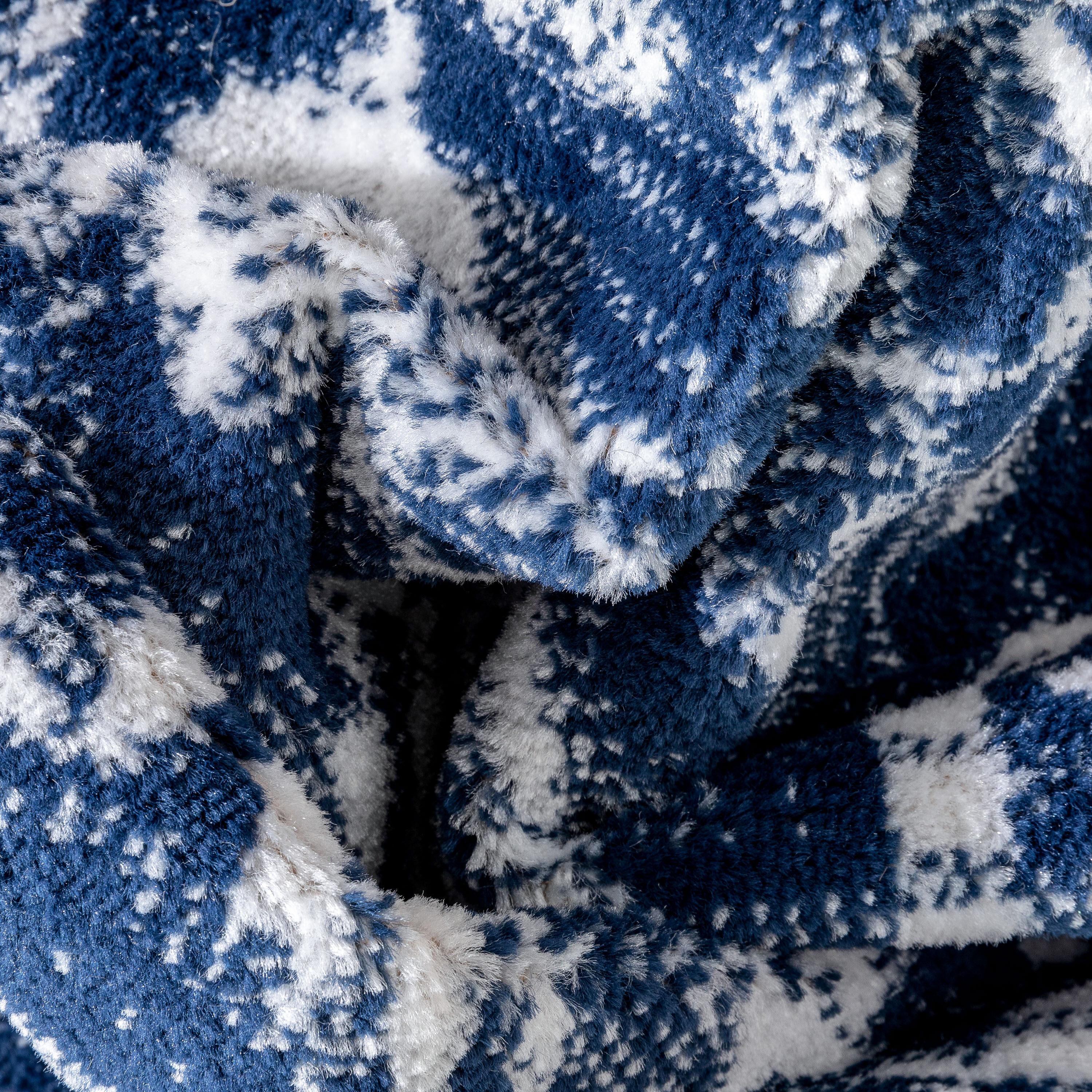Well Woven Dazzle Disa Vintage Bohemian Oriental Floral Dark Blue 2'3" x 7'3" Runner Area Rug