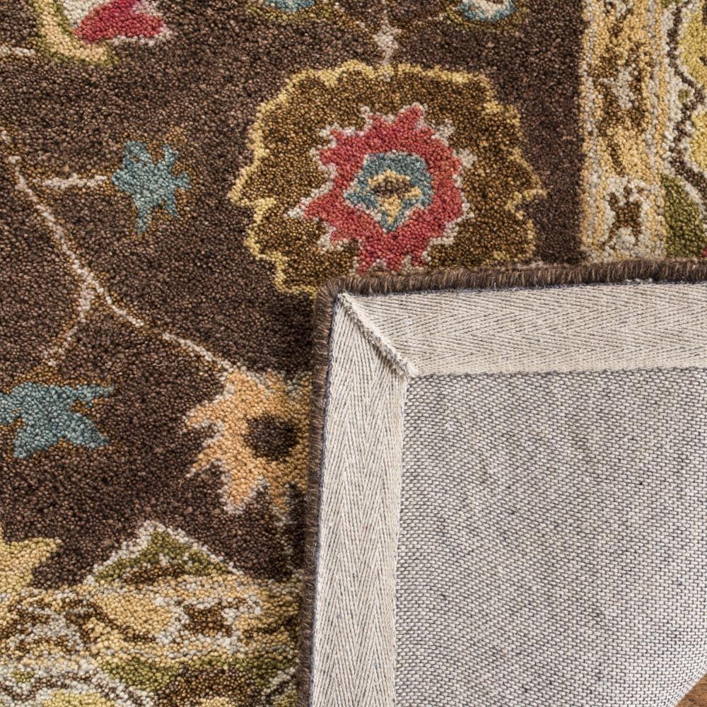 Anatolia AN562 Hand Tufted Indoor Area Rug - Brown/Gold - 4'x6' - Safavieh