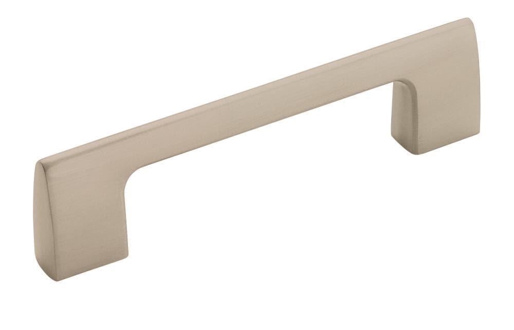 Amerock Riva 3-3/4 inch (96mm) Center-to-Center Satin Nickel Cabinet Pull