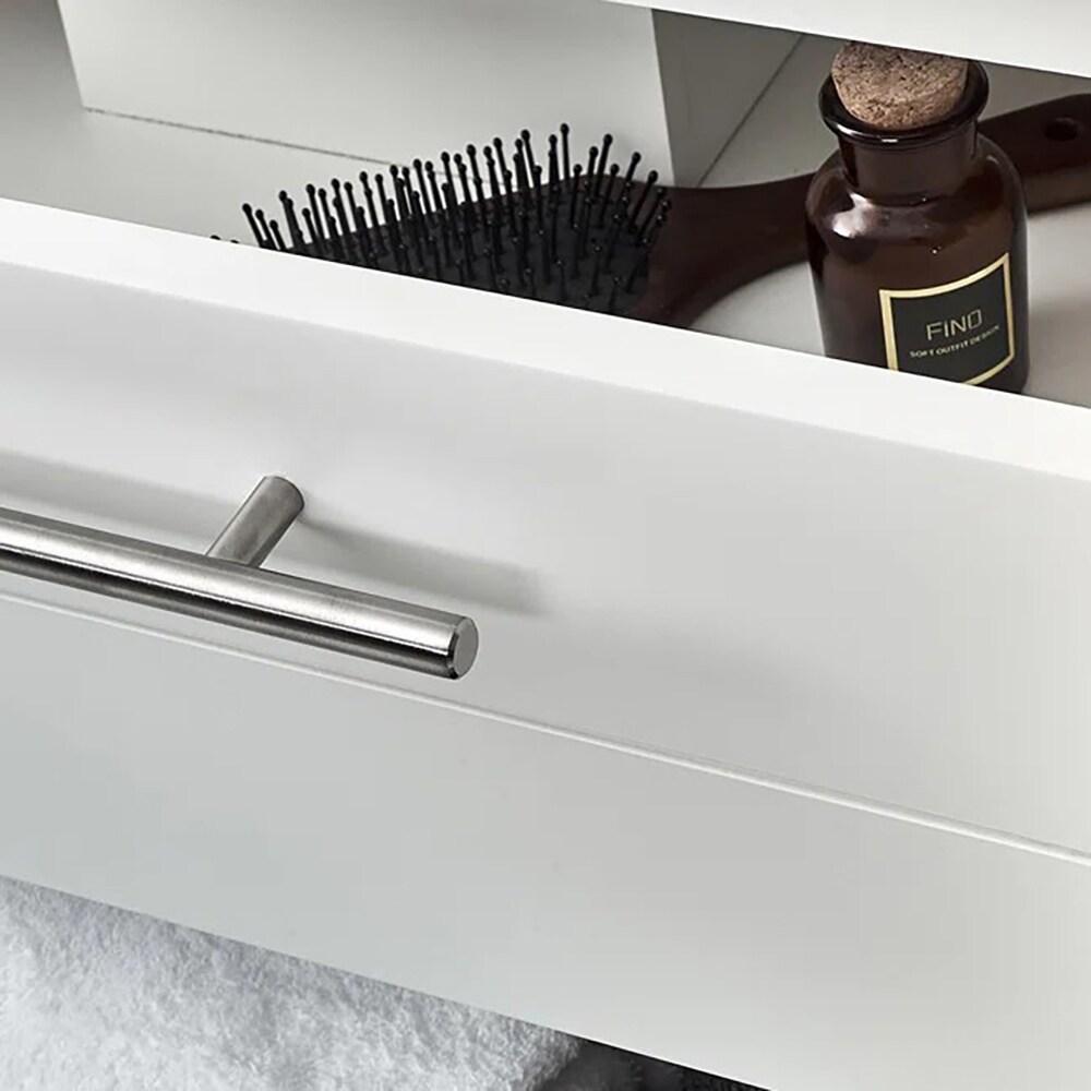 Lucera 24" Wall Mount Modern Single Sink Bathroom Vanity with Top and Undermount Sink