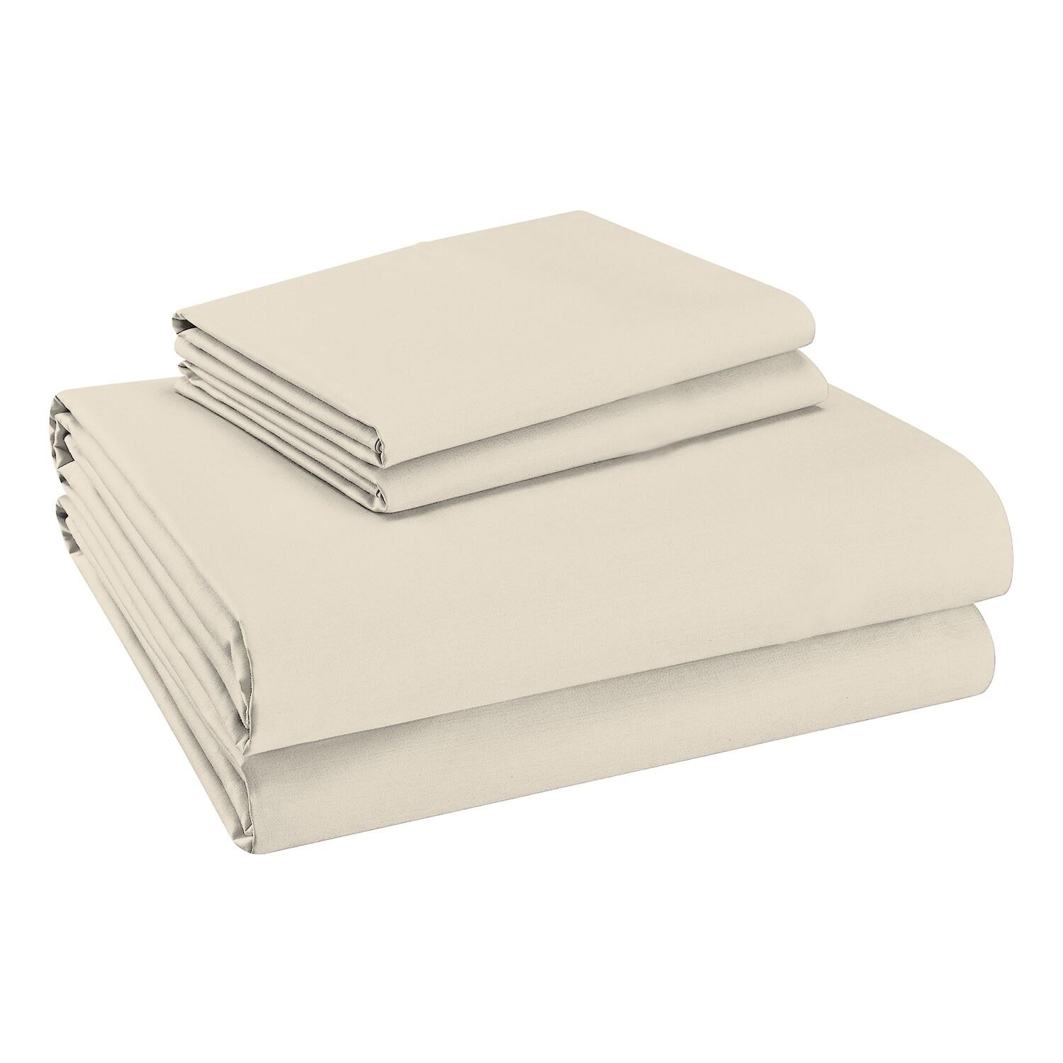 100% Cotton Lightweight Percale Weave Sheet Set