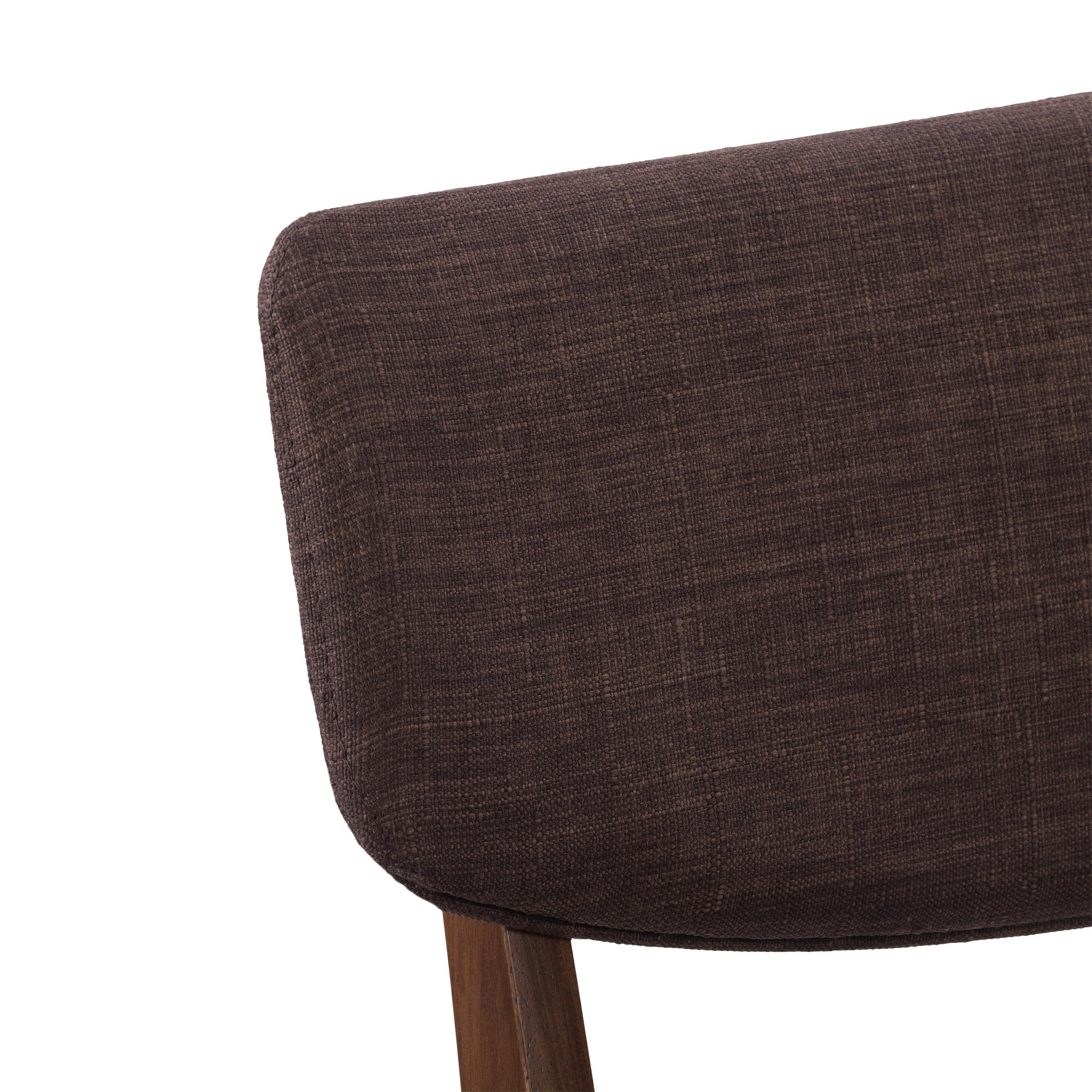 Set of 2 Branson Wood Dining Chairs Walnut Stain - CorLiving