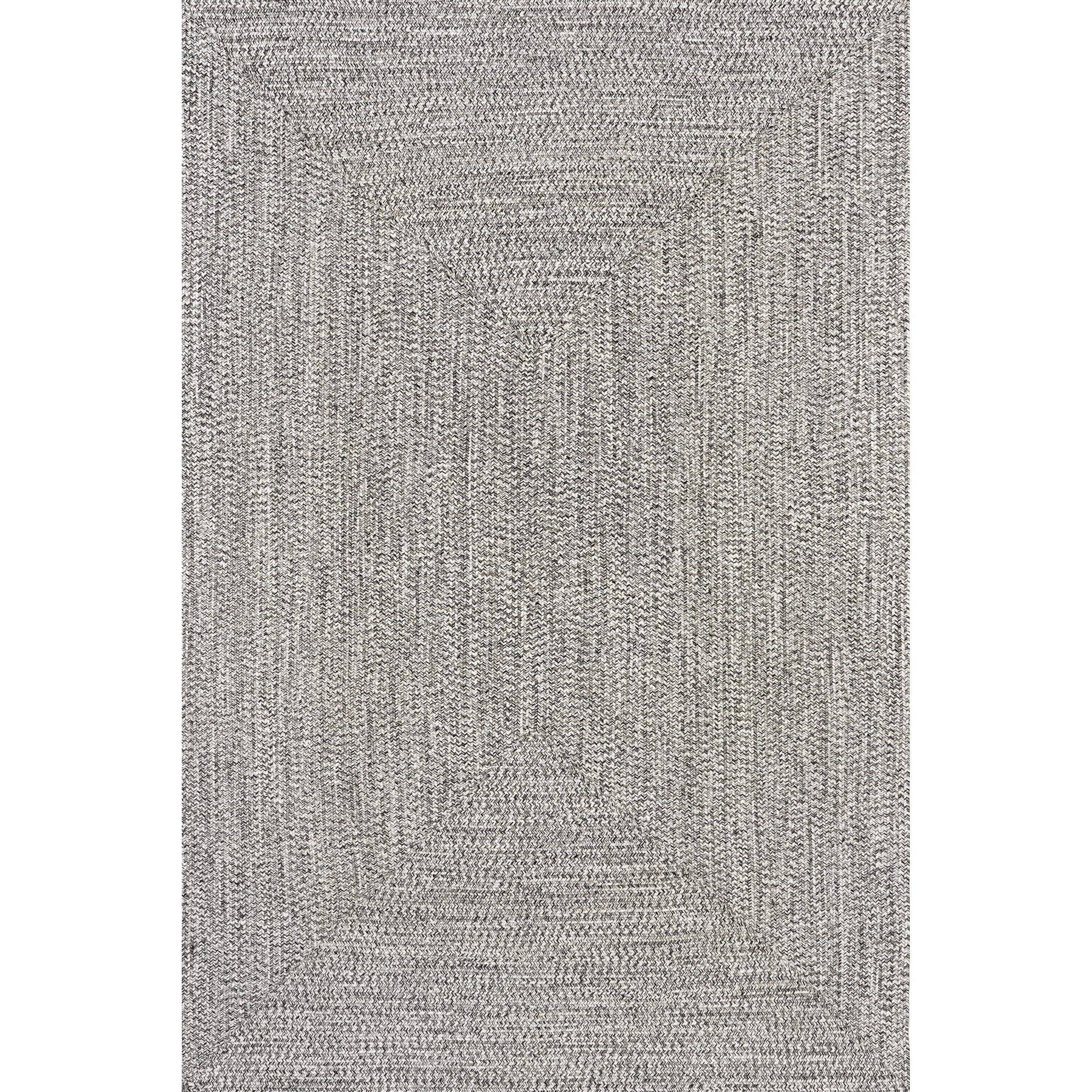 nuLOOM Wynn Braided Indoor/Outdoor Salt And Pepper 3' x 5' Casual Area Rug