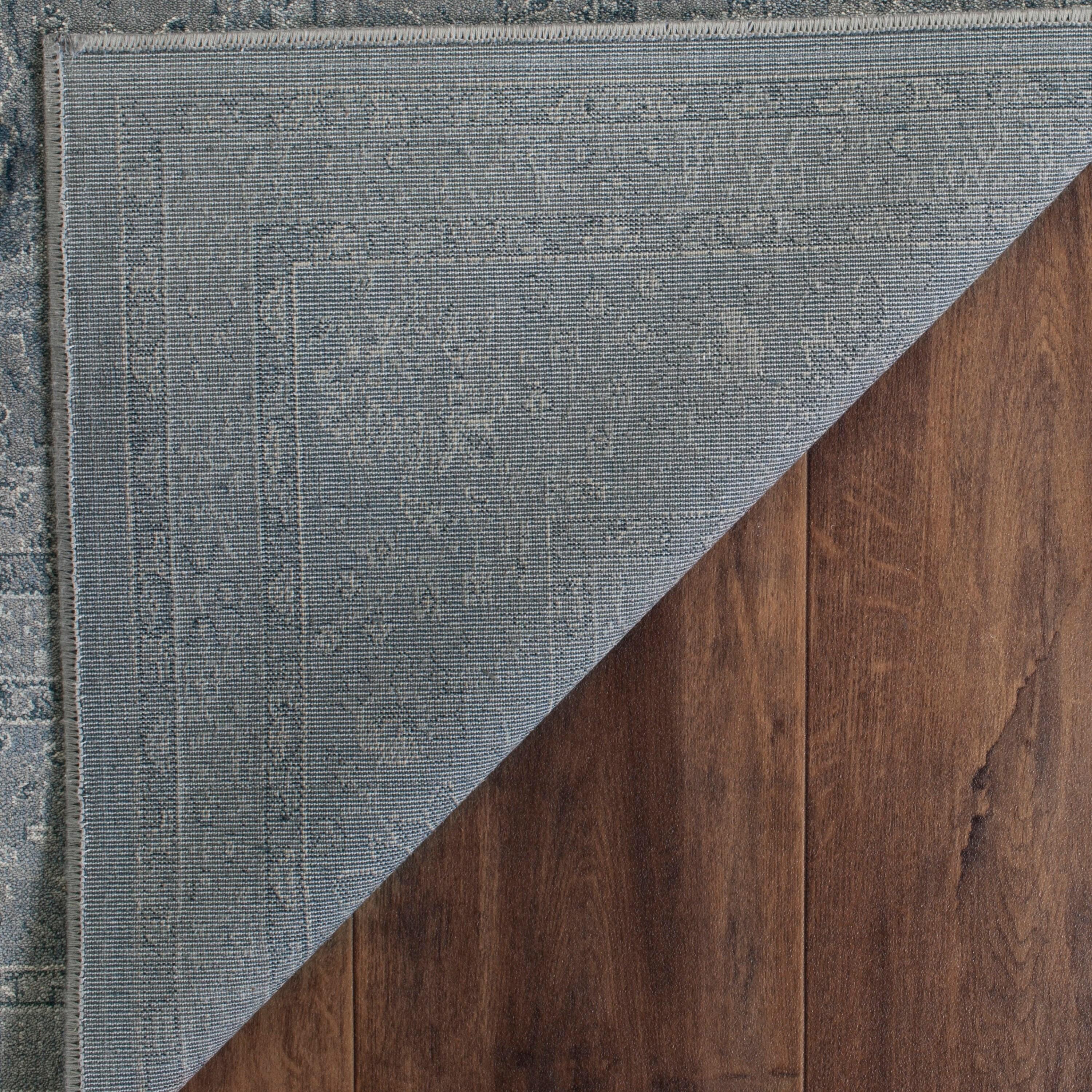 Safavieh Vintage Kerman 8 x 10 (ft) Loomed Synthetic Light Gray/Light Blue Rectangular Indoor Distressed/Overdyed Vintage Area rug