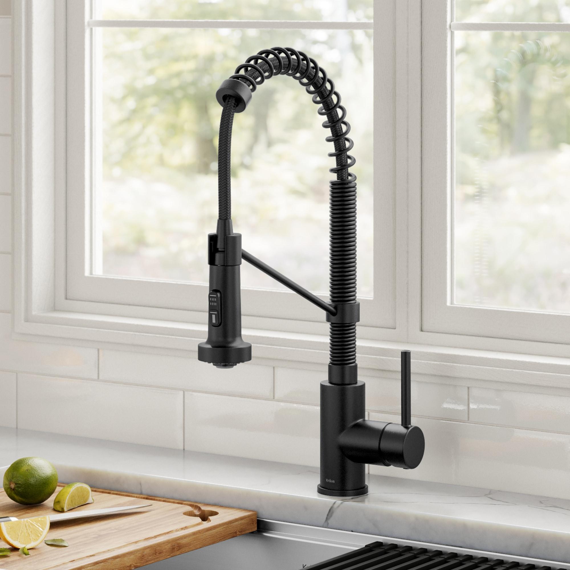 KRAUS Bolden Commercial Style 2-Function Single Handle Pull Down Kitchen Faucet