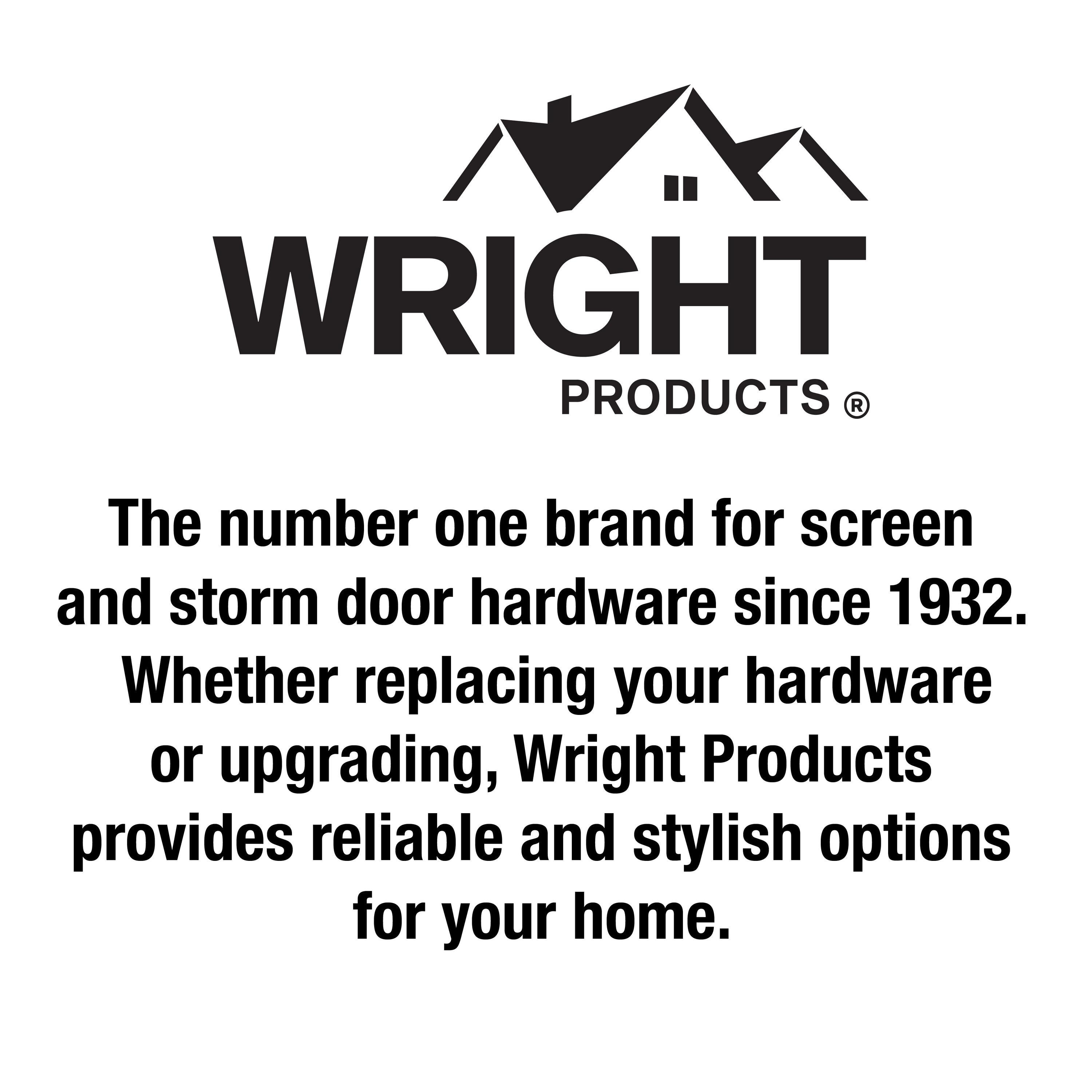Wright Products - Mortise Sliding Patio Door Handle and Installation Hardware Set, Wood/White - Replacement Sliding Glass Door Lock and Handle White in