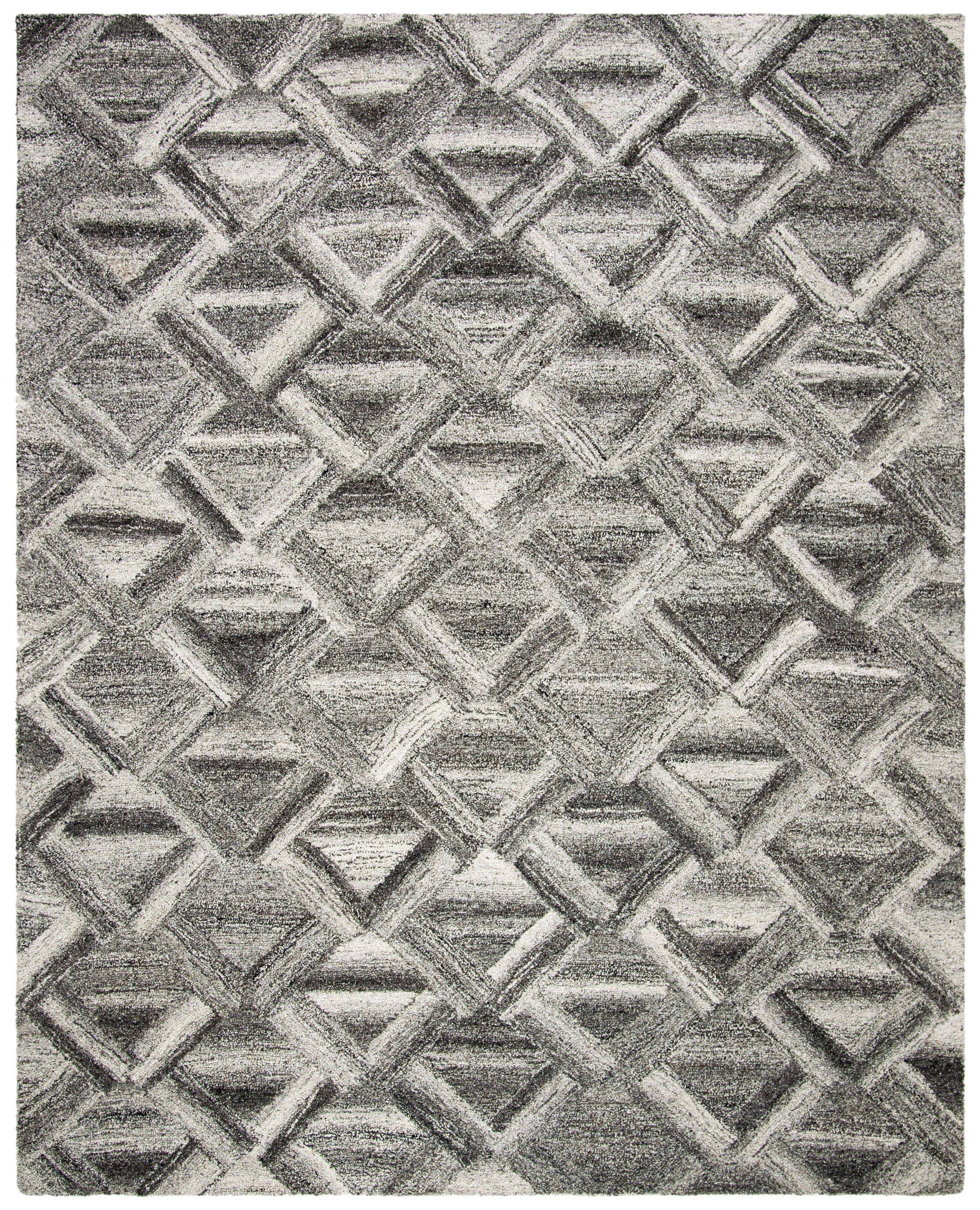 SAFAVIEH Abstract Phillis Geometric Area Rug, Grey/Black, 8' x 10'