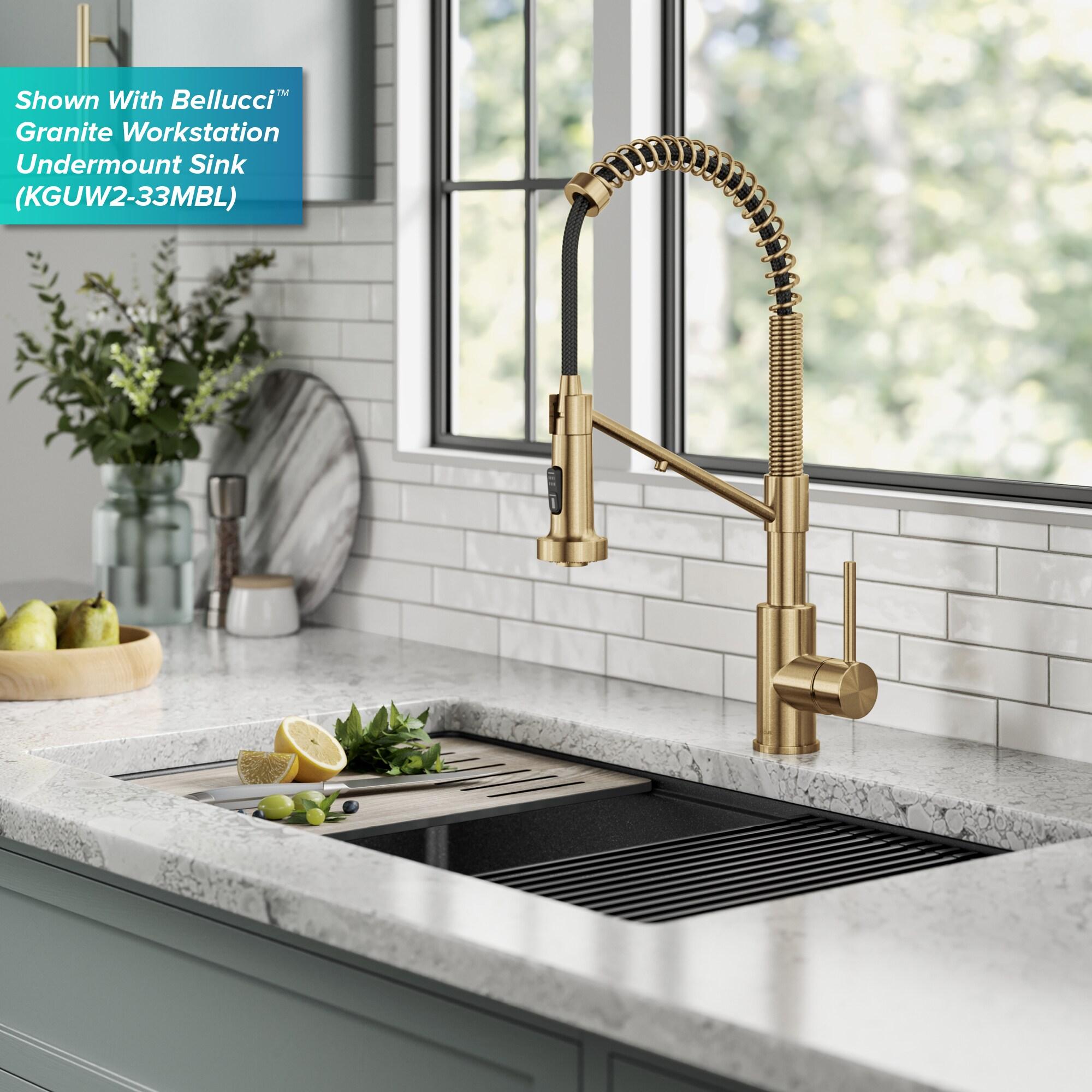 KRAUS Bolden 2-in-1 Commercial Style Pull-Down Single Handle Water Filter Kitchen Faucet for Reverse Osmosis or Water Filtration System