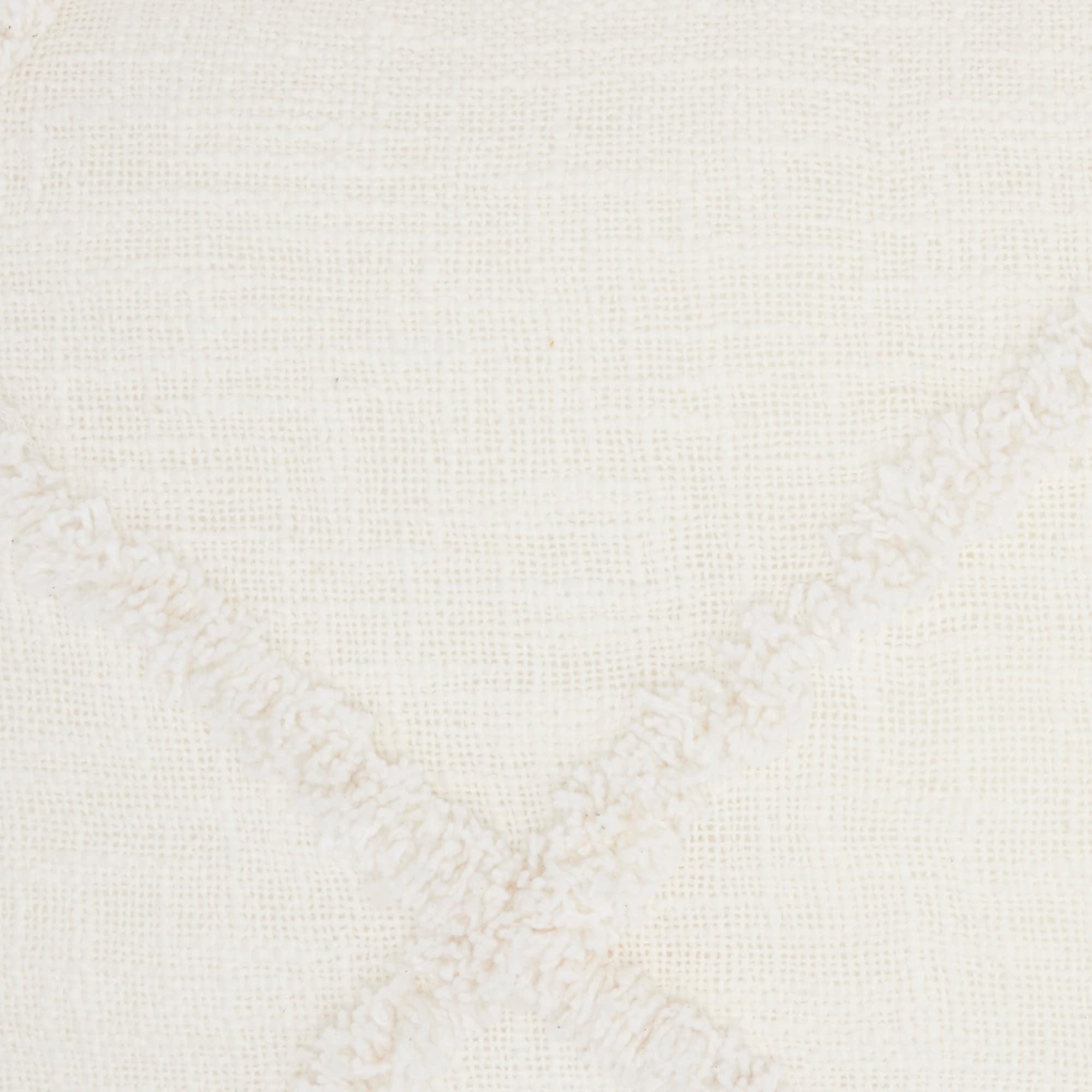 14"x24" Oversized Distressed Diamond Lumbar Throw Pillow White - Mina Victory: Cotton Fabric, Indoor Use, Zippered