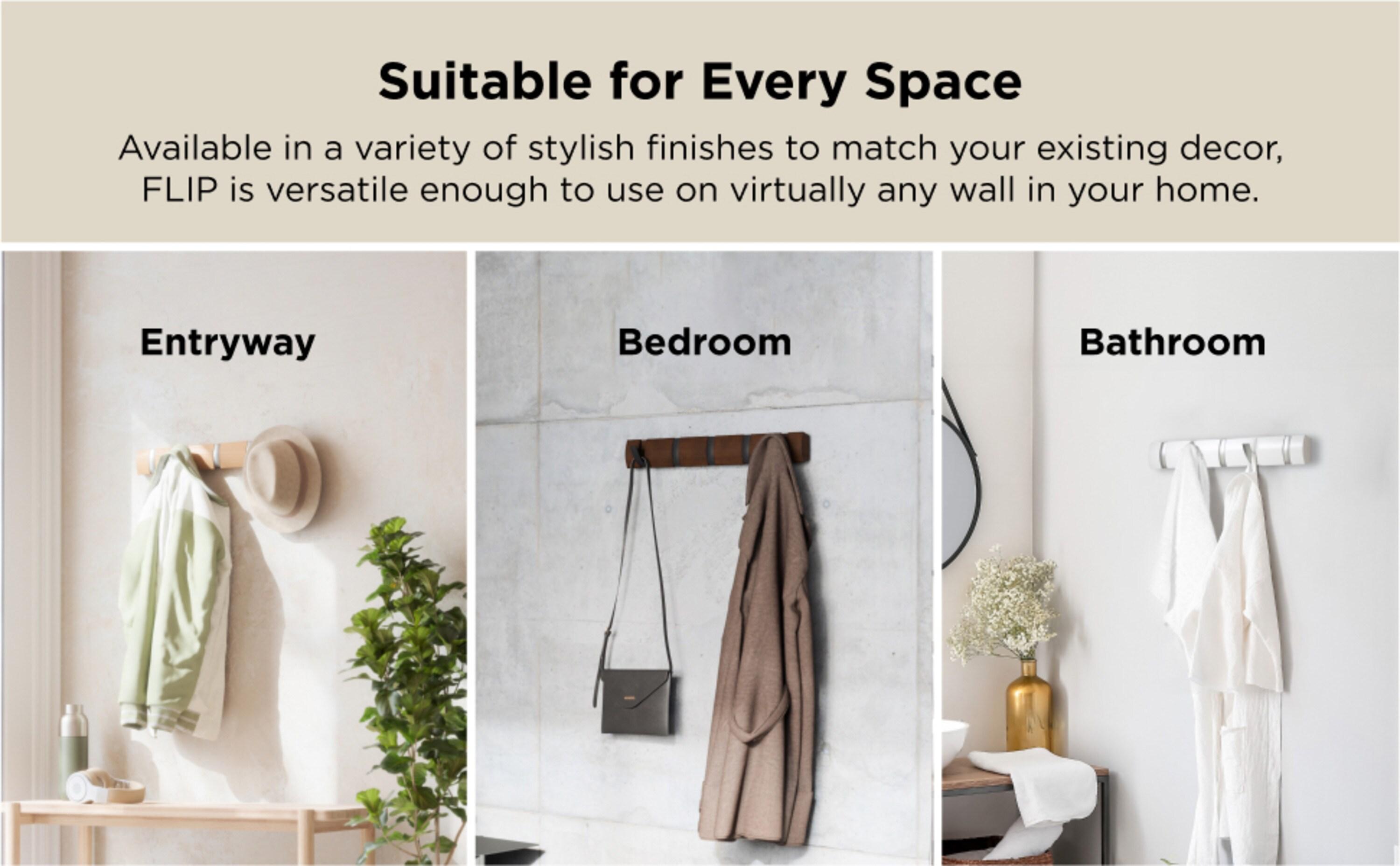 Flip 5 - Hook Solid Wood Coat Rack