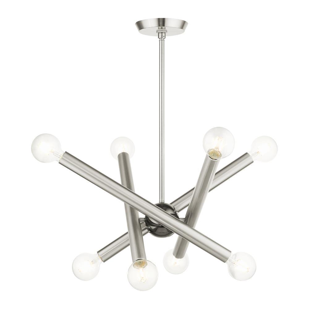 Livex Lighting Stafford 8 - Light Chandelier in  Brushed Nickel