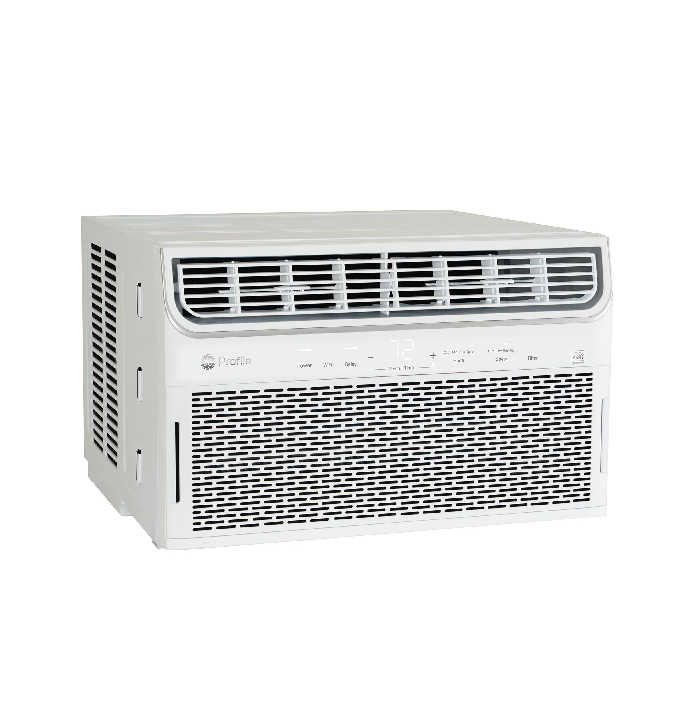 GE 12,000 BTU 110V Smart Window-Mounted Air Conditioner with Wi-Fi