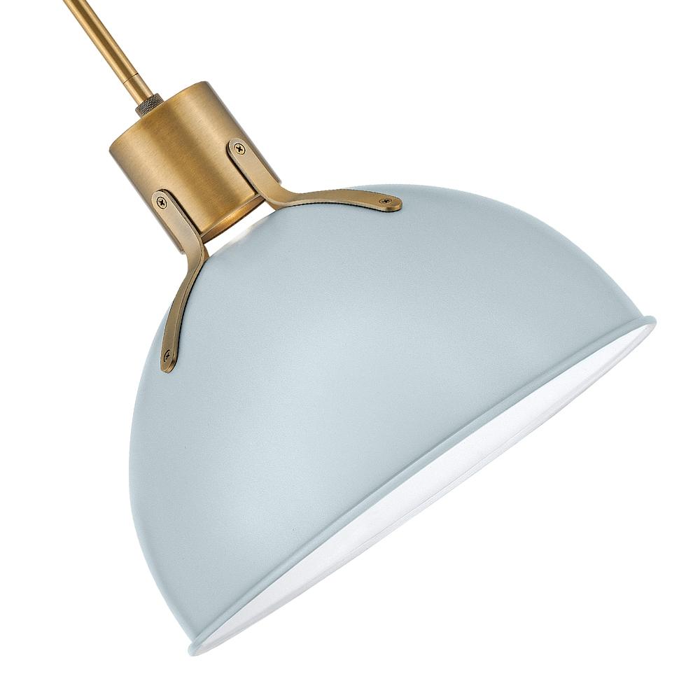 14 Inch 6.5W 1 Led Small Pendant-Pale Blue Finish Hinkley Lighting 3487Pbl