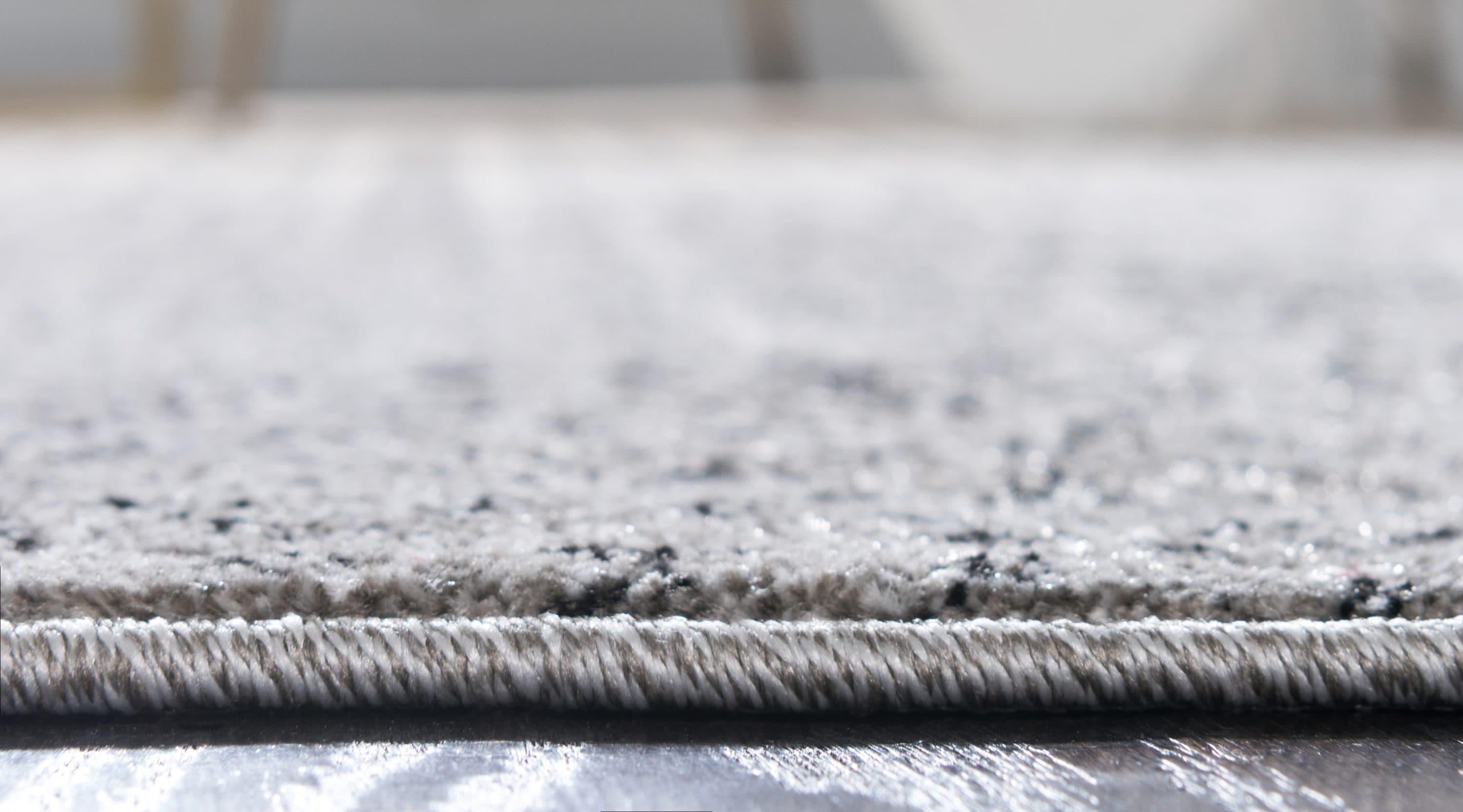 Unique Loom Del Mar Collection Area Rug - Jennifer (4' 1" x 6' 1" Rectangle Gray/Black)
