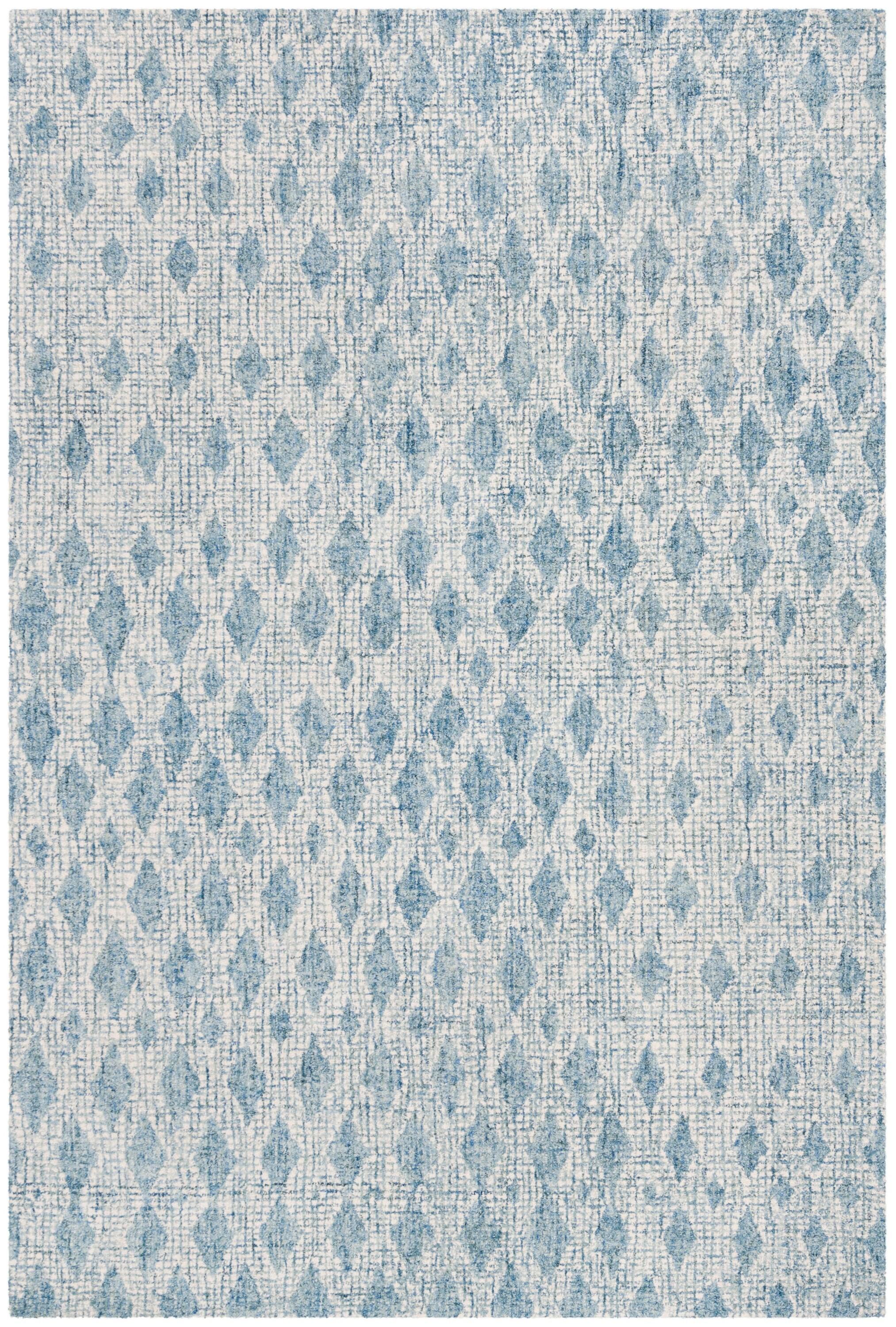 Abstract ABT206 Hand Tufted Area Rug - Ivory/Blue - 6'x9' - Safavieh.