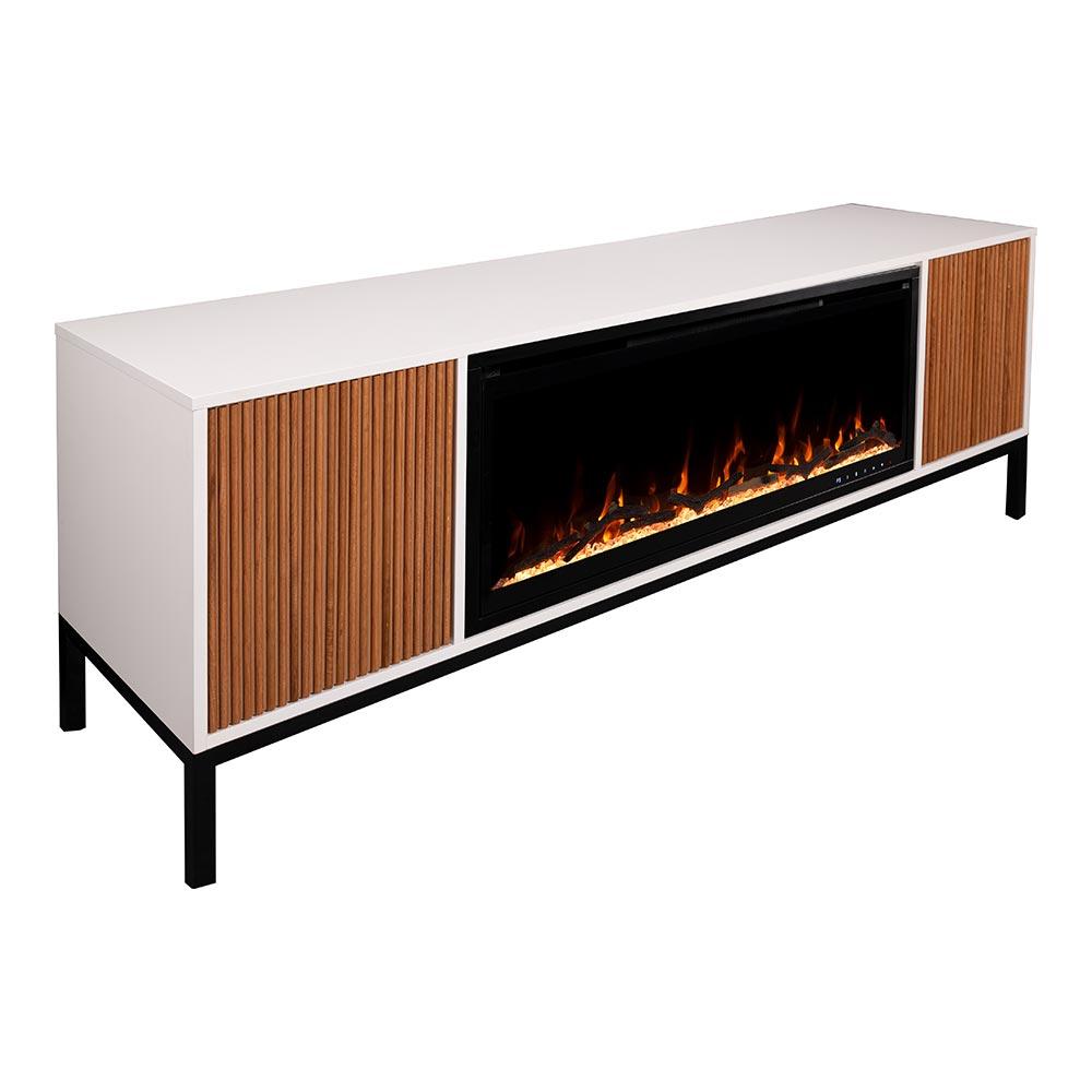 Modern Ember Emory Smart Electric Fireplace Tv Stand | 42” Firebox Heater | With Wi-fi App