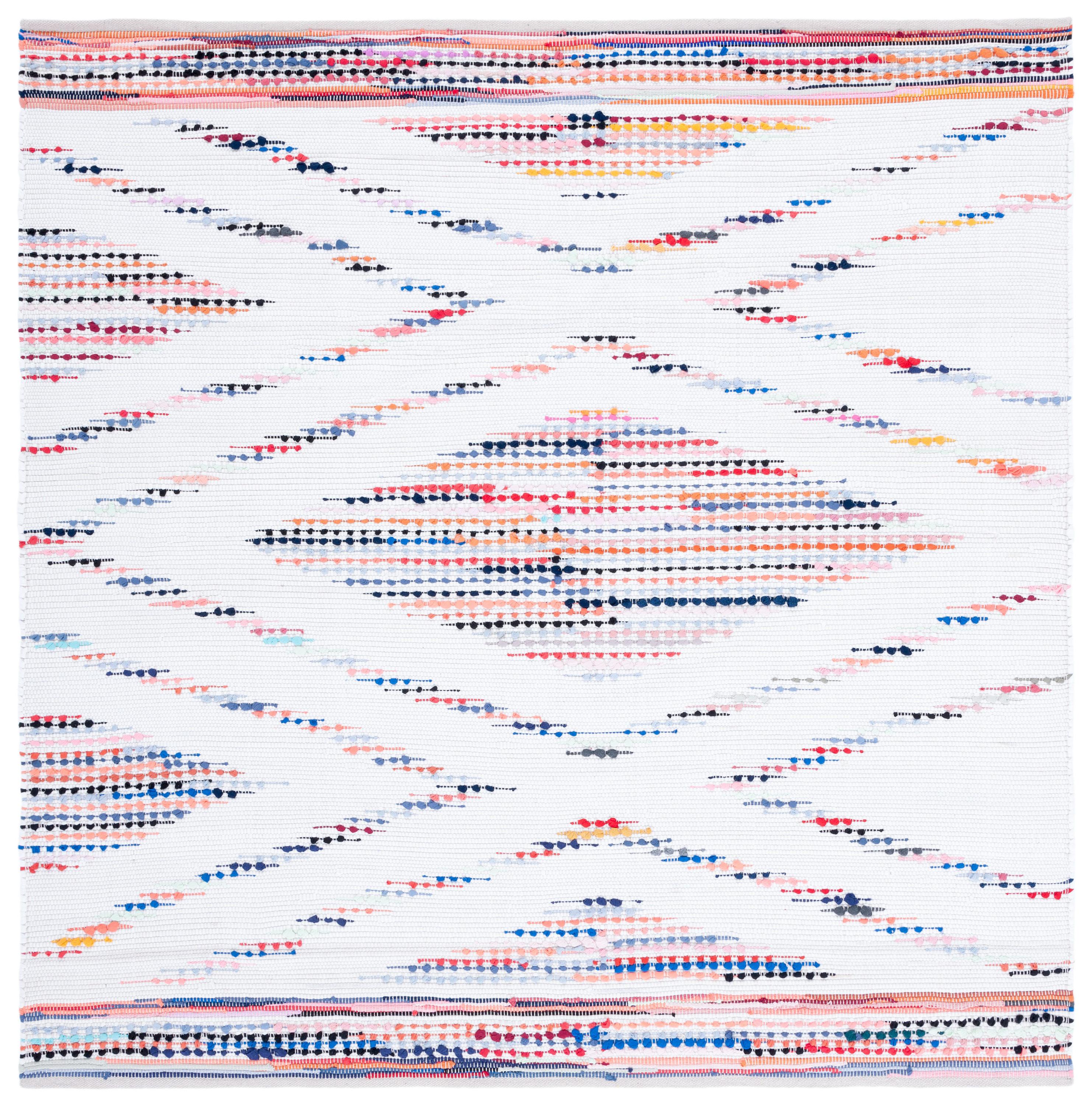 Montauk MTK816 Hand Woven Area Rug - Ivory/Black - 6'x6' - Safavieh.