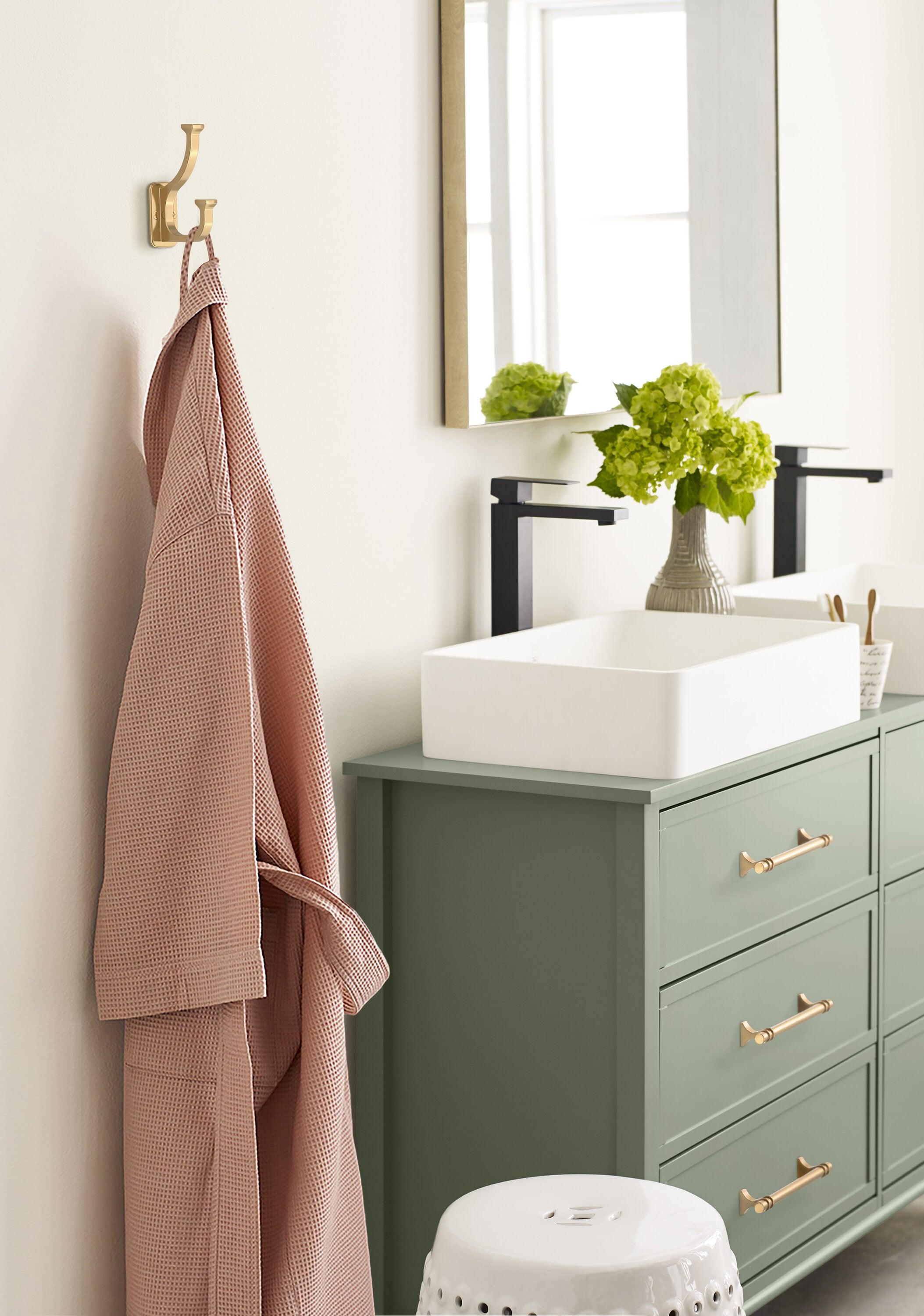 Alder Transitional Double Prong Decorative Wall Hook