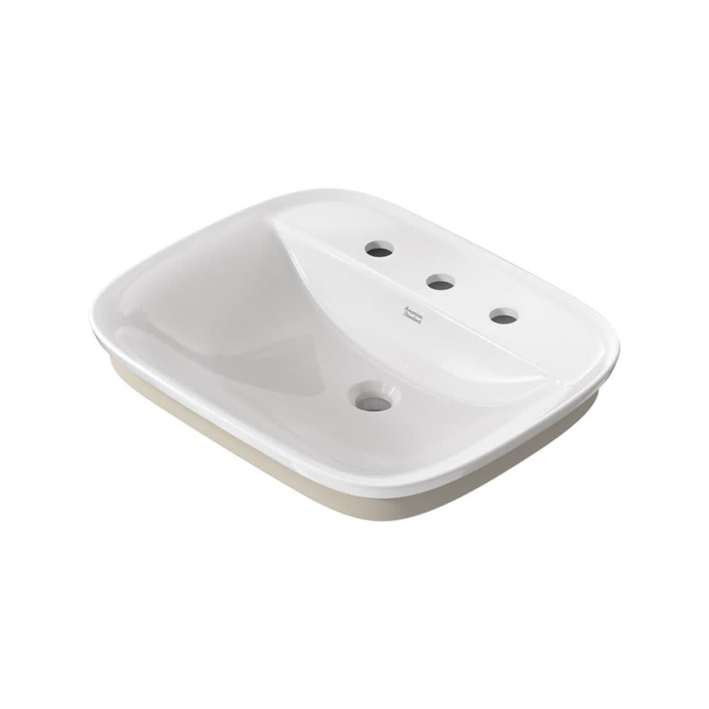 American Standard Aspirations 18'' Vitreous China Rectangular Bathroom Sink with Faucet and Overflow
