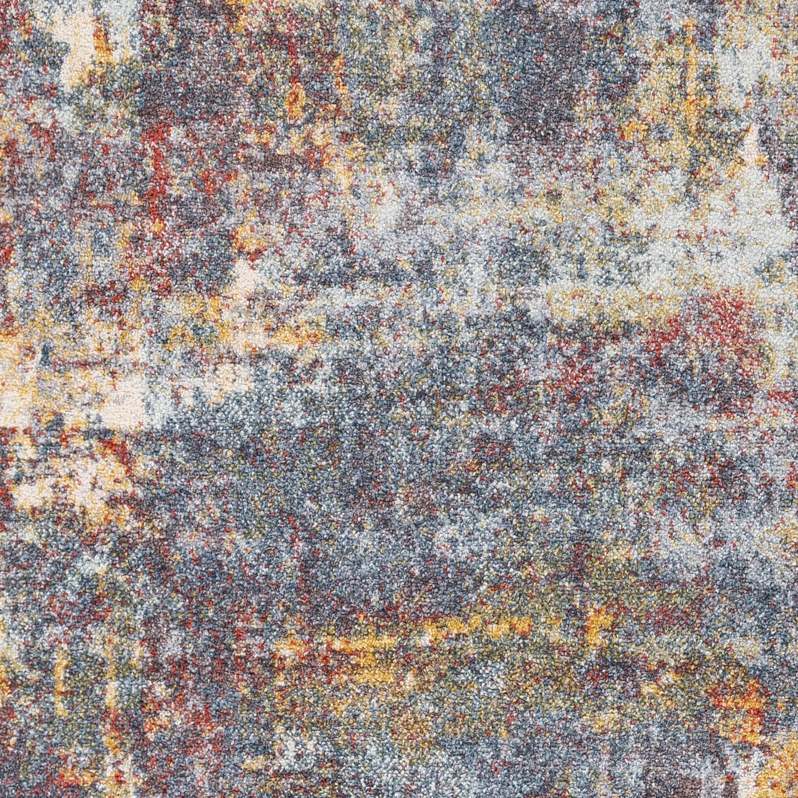 Livabliss 5'3"x7'3" Strata Modern Rugs Blue: Midcentury 5x7 Indoor Area Rug, Fade & Stain-Resistant