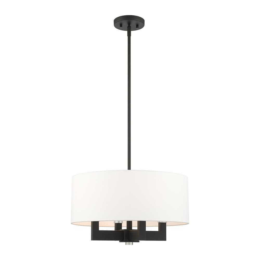 Livex Lighting Cresthaven 4 - Light Chandelier in  Black