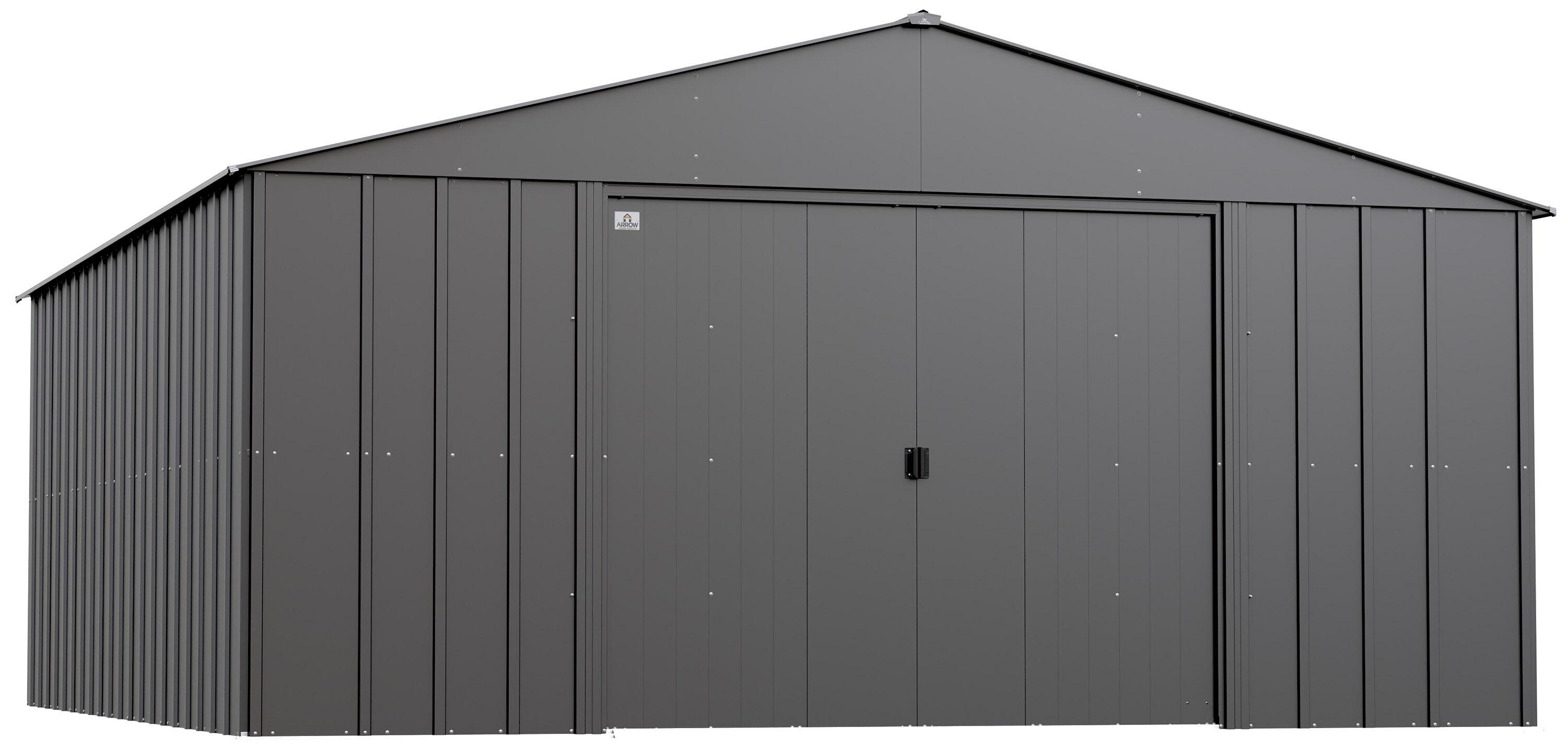 Arrow 14 ft. W x 17 ft. D Galvanized Steel Storage Shed
