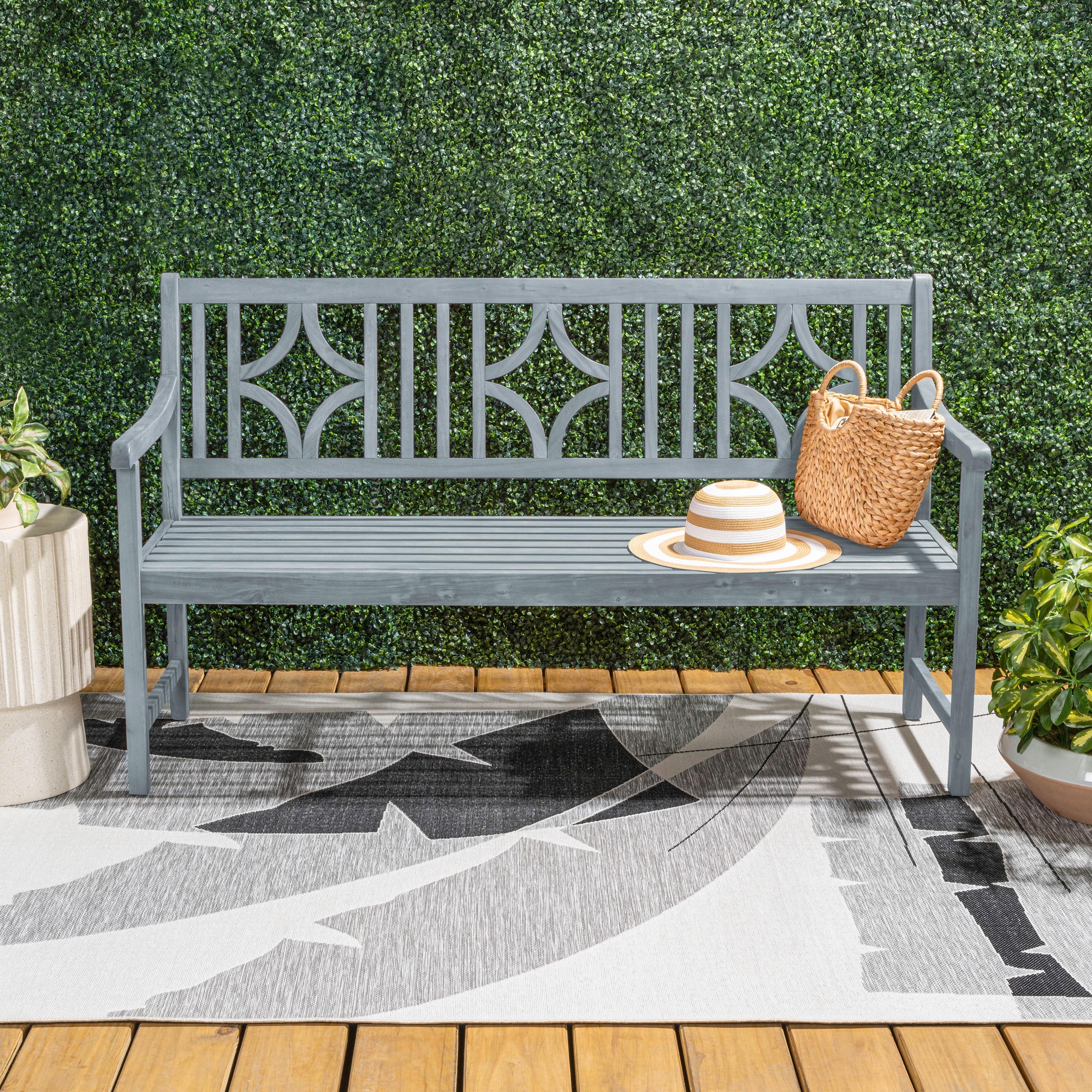 Red Barrel Studio® Babson Acacia Outdoor Bench