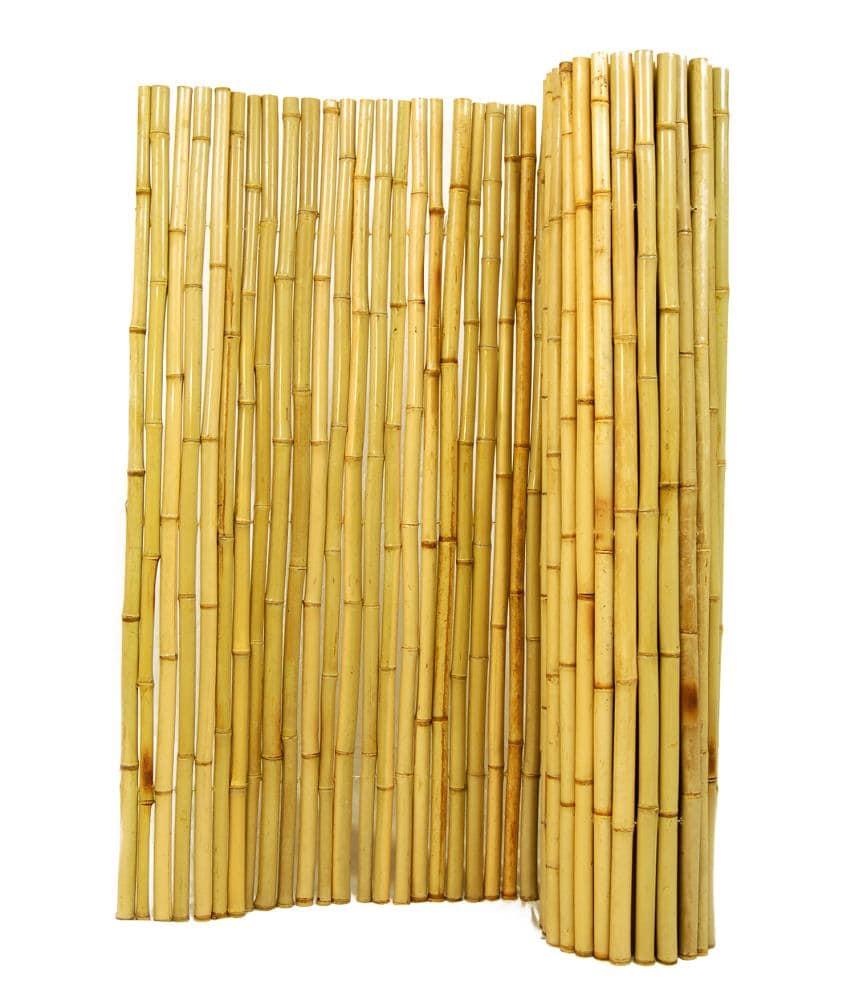 Backyard X-Scapes Natural Bamboo Fencing Decorative No Dig Fence Panels 3/4" D