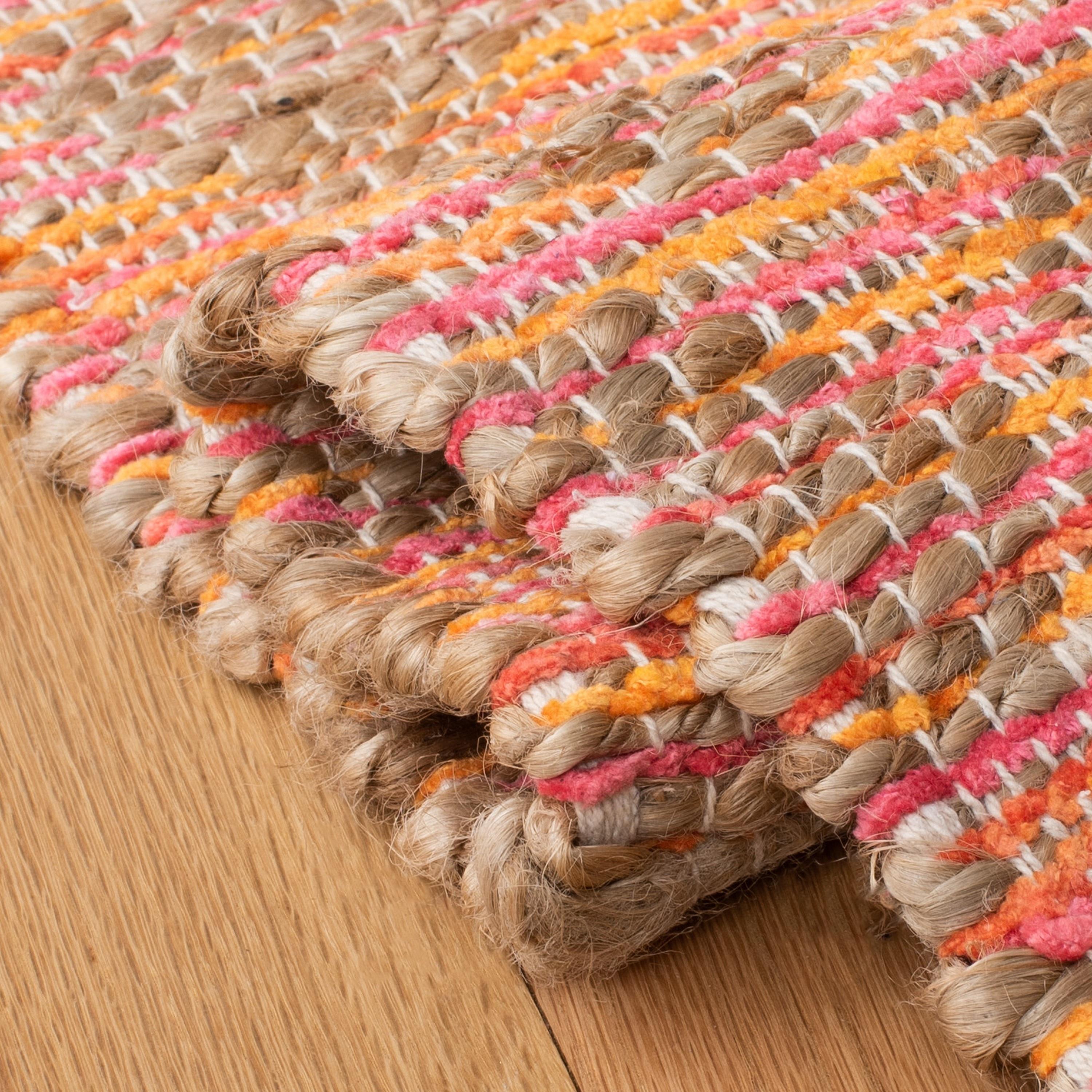 Arria Cape Cod Hand Woven 80% Jute, 20% Cotton Polka Dots Rug