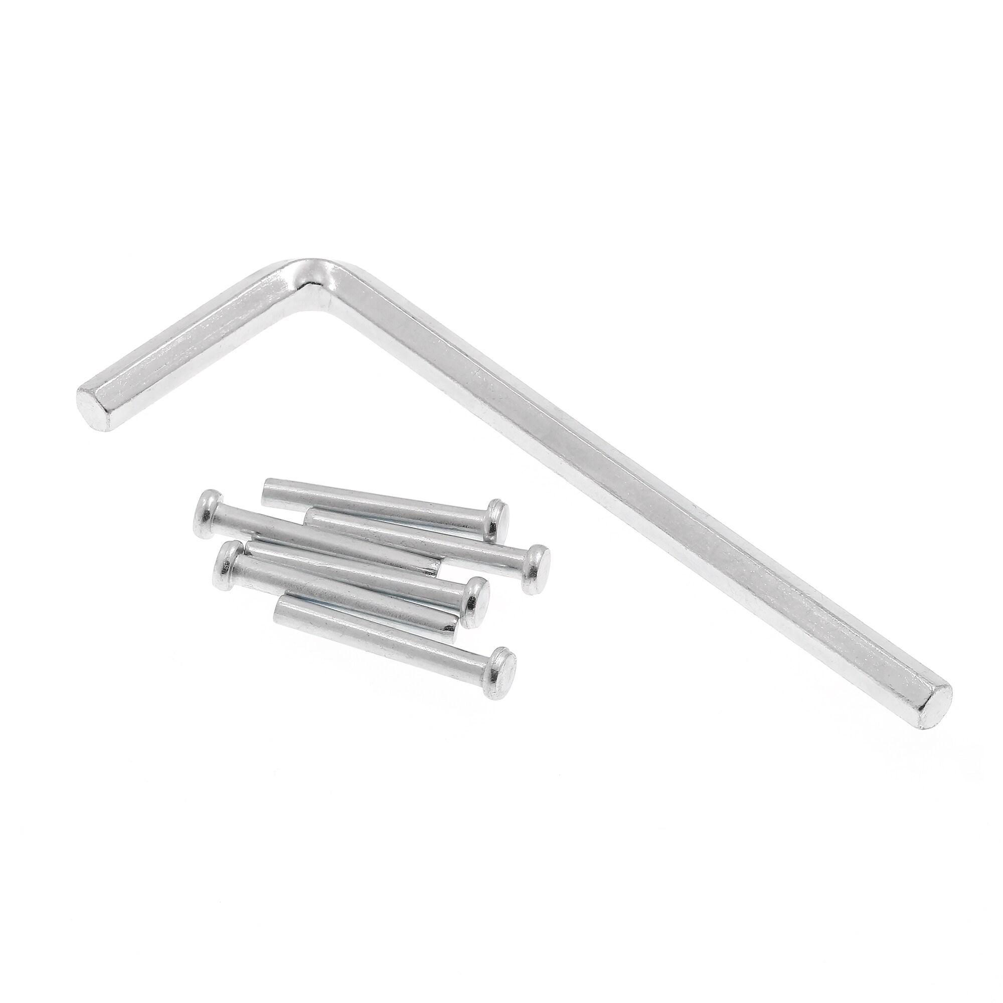 Prime-Line Door Hinge Commercial UL Adjustable Self-Closing Spring Hinge, 4 in. x 4 in. with 5/8 in. Radius Corners, 4 Holes per Leaf with Screws, .130 in. Gauge (Set of 3)