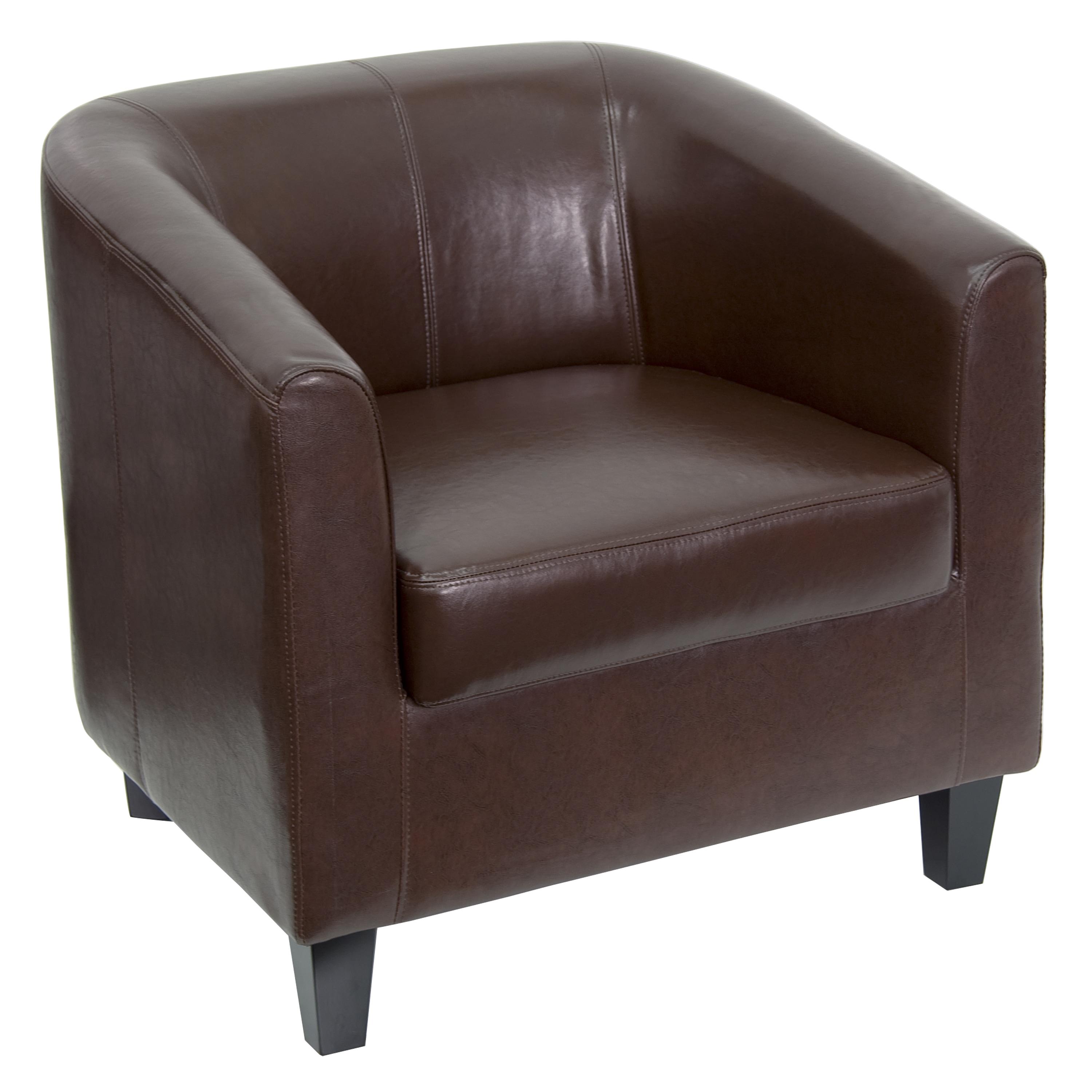 Flash Furniture Katie LeatherSoft Lounge Chair with Sloping Arms