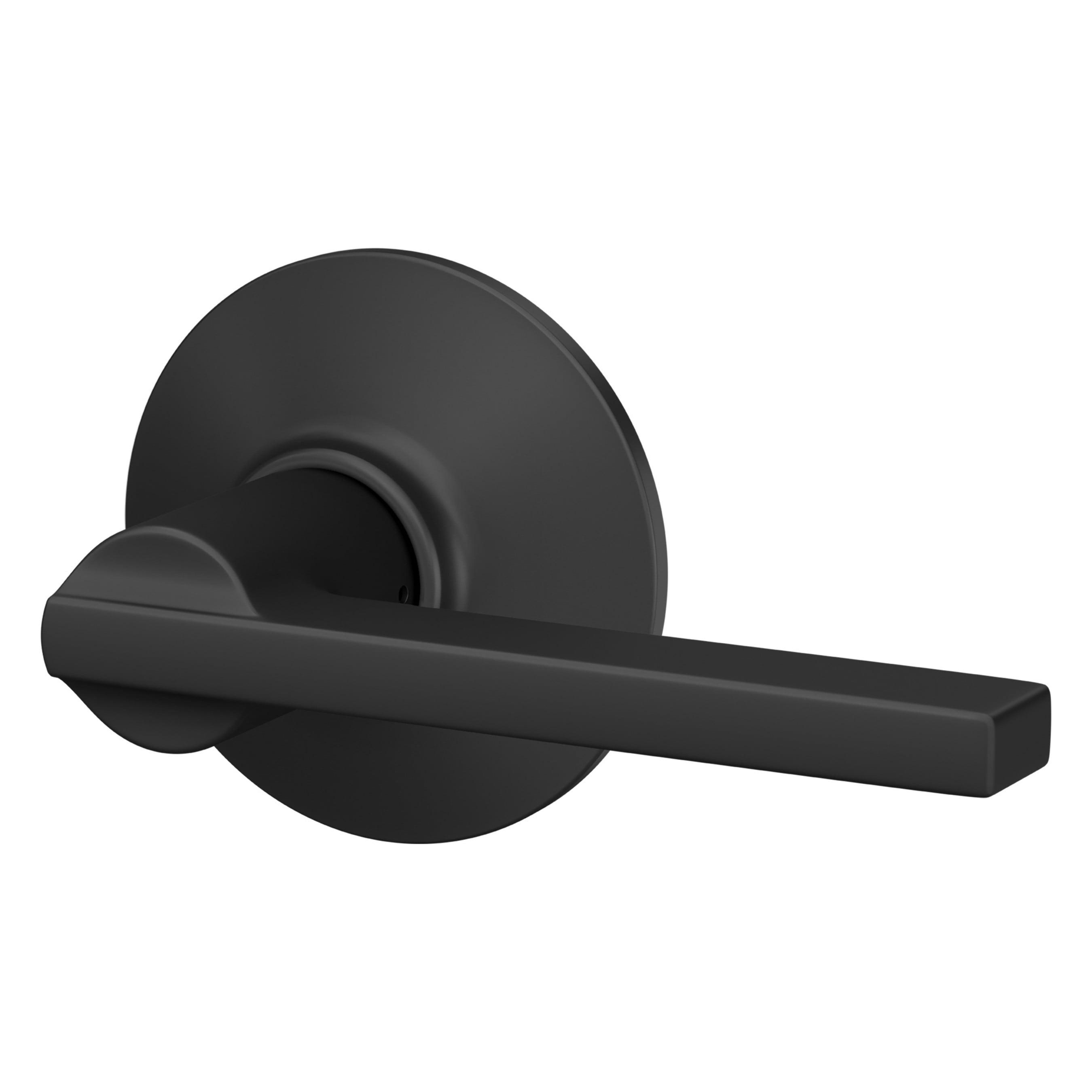 Schlage Latitude Matte Black Passage Lever Right or Left Handed