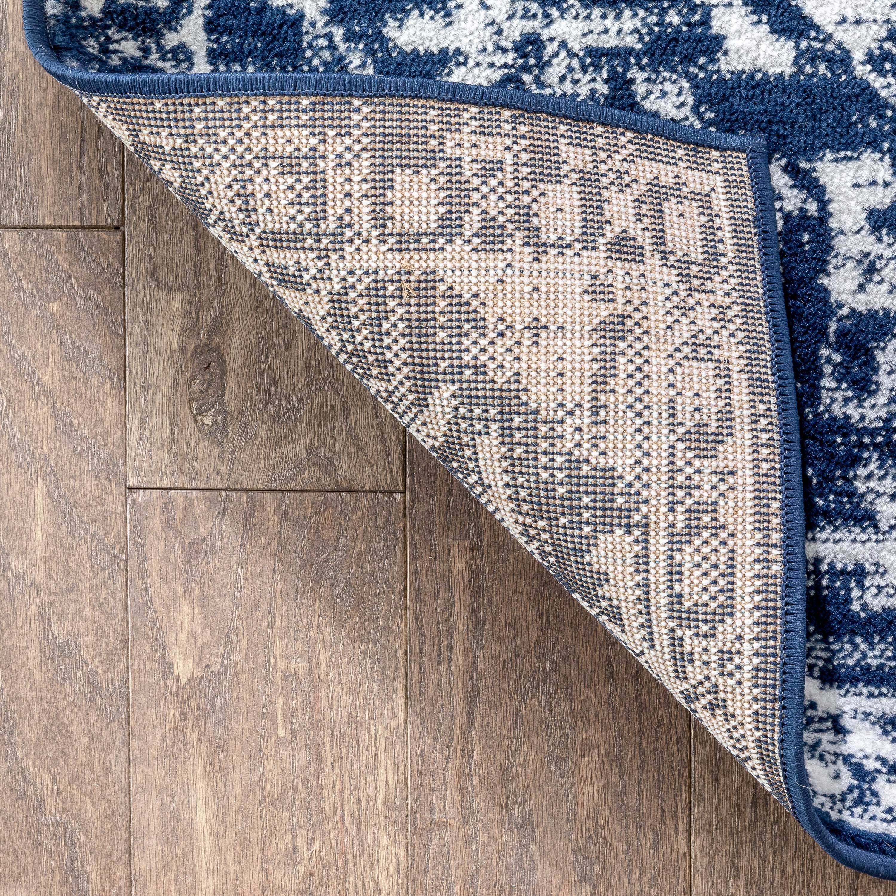 Well Woven Dazzle Disa Vintage Bohemian Oriental Floral Dark Blue 2'3" x 7'3" Runner Area Rug