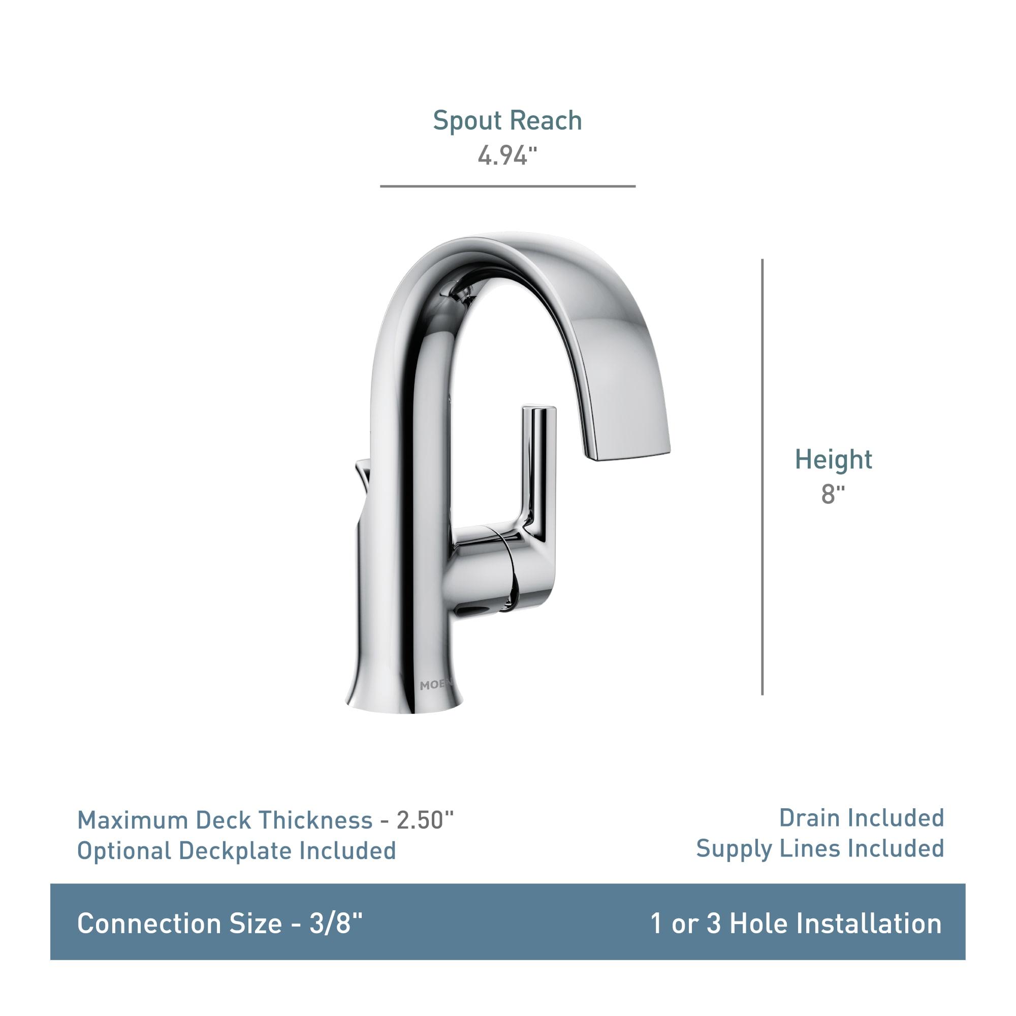 Doux Single Hole Bathroom Faucet with Drain Assembly