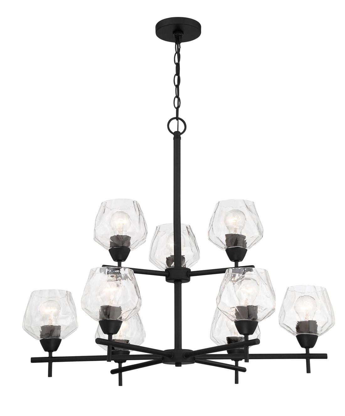 9 Light Chandelier-Coal Finish    -Traditional Installation Minka Lavery 2179-66A