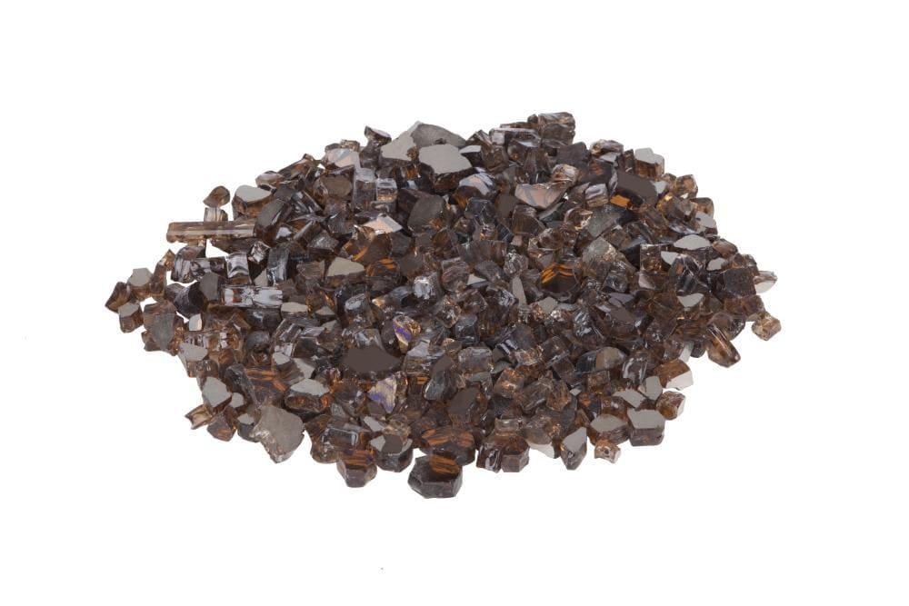 Fire Sense Fire Sense Premium Sparkling Reflective Tempered Fire Glass for Fire Pits Easy to Install-10 Lbs Crystal Clear