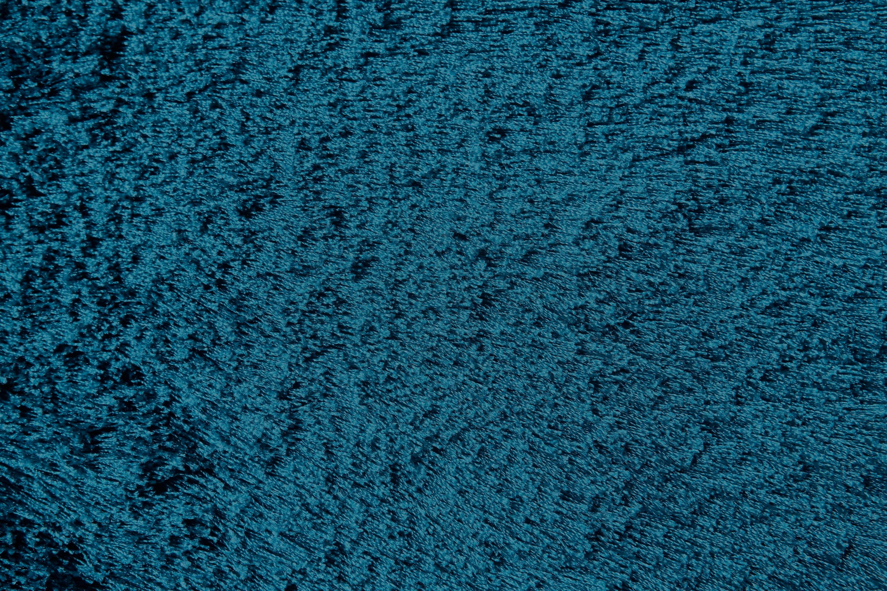 Freya Teal Shag 2'x3' Hand-Tufted Wool and Viscose Rug