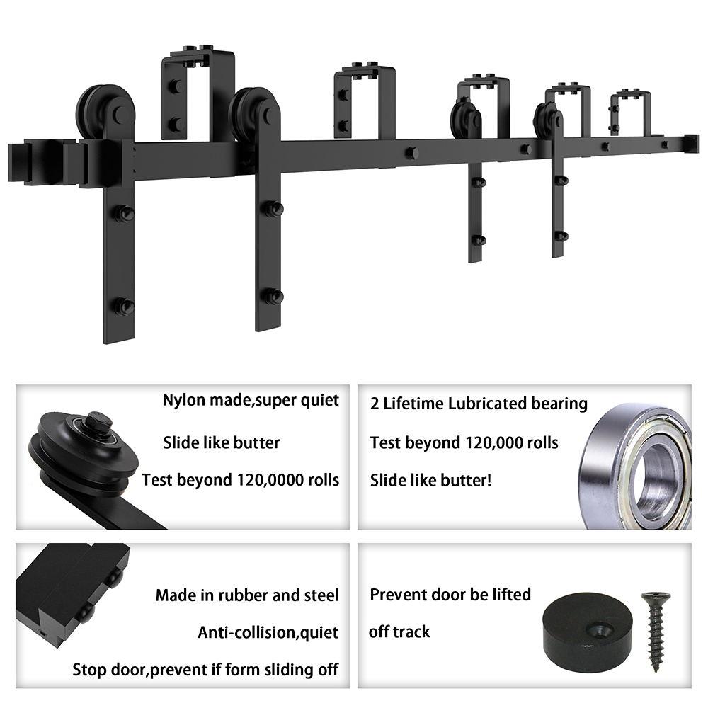 Double Bypass Barn Door Hardware Kit