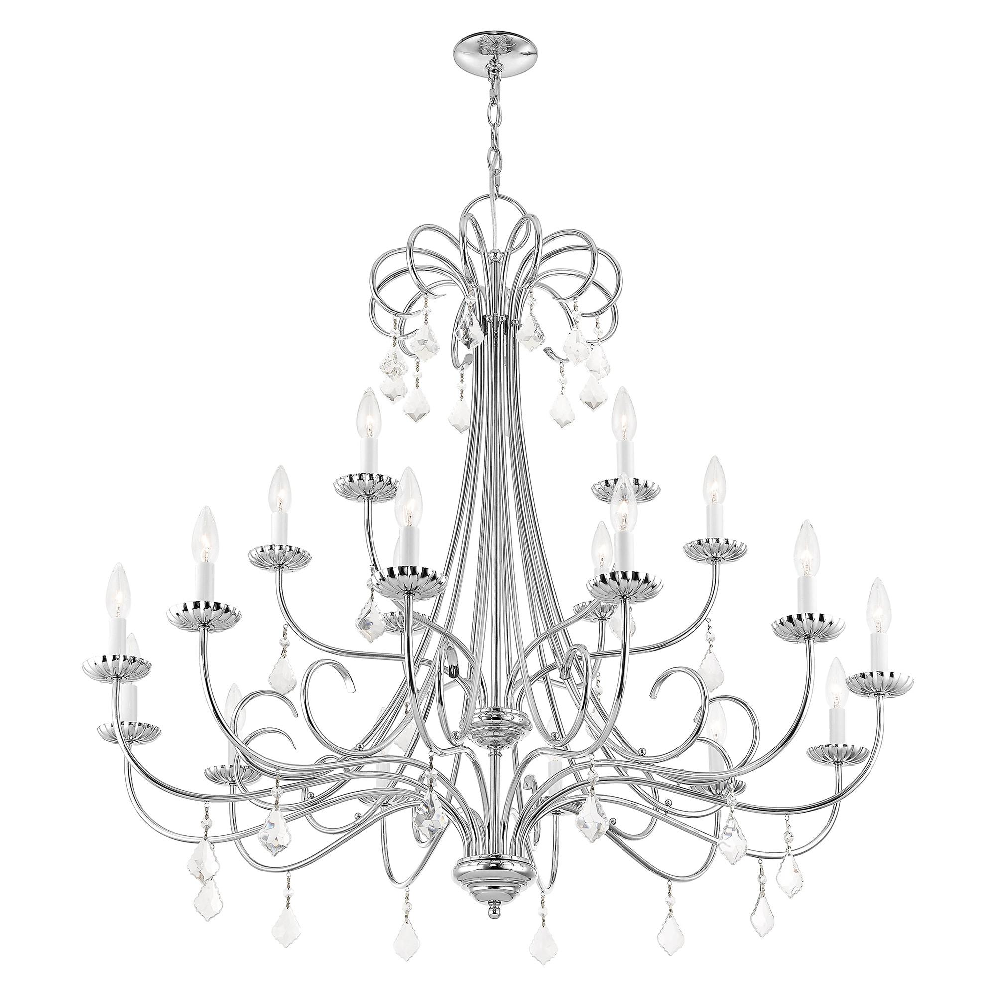 Livex Lighting Daphne 18 - Light Chandelier in  Polished Chrome
