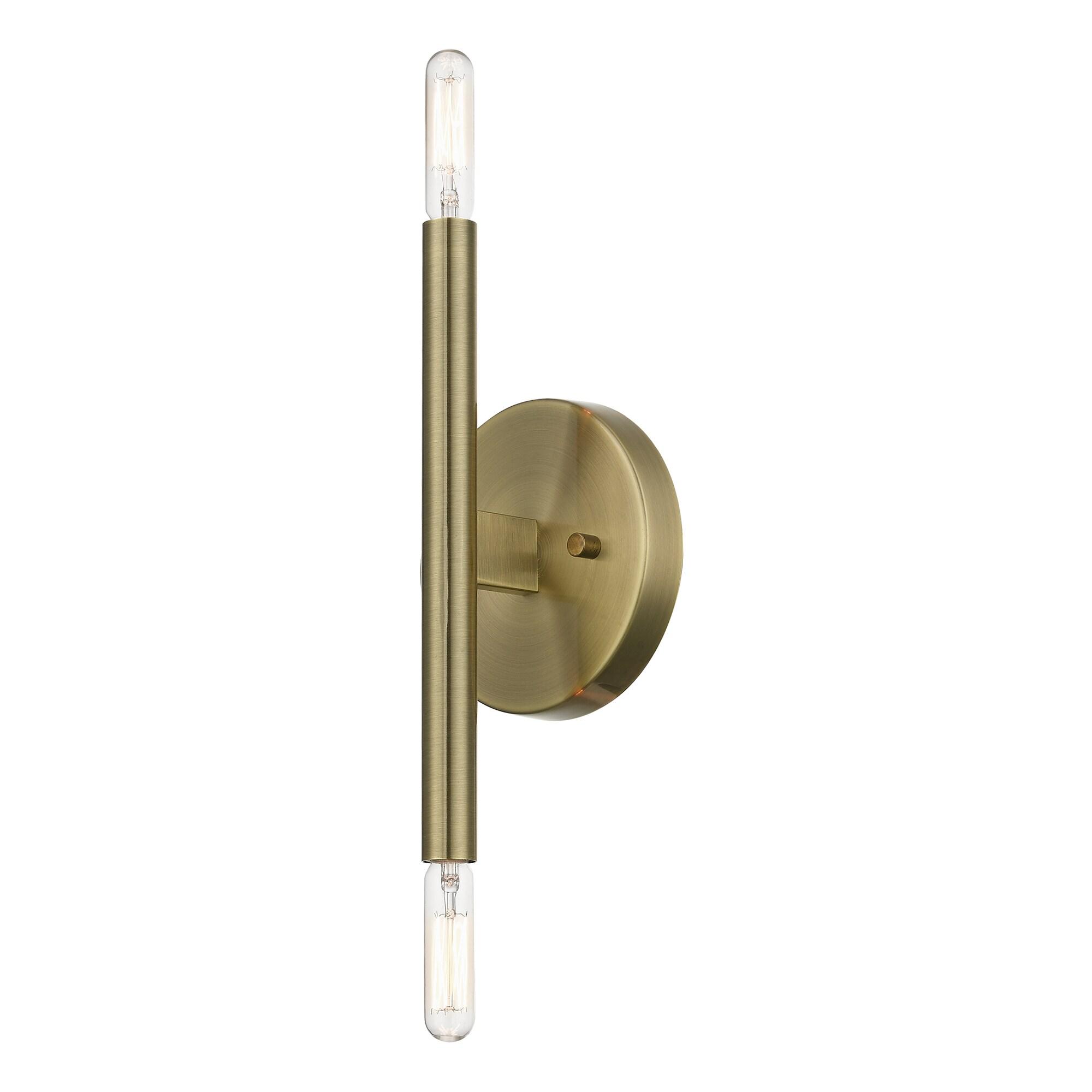 Livex Lighting Copenhagen 2 - Light Wall Light in  Antique Brass