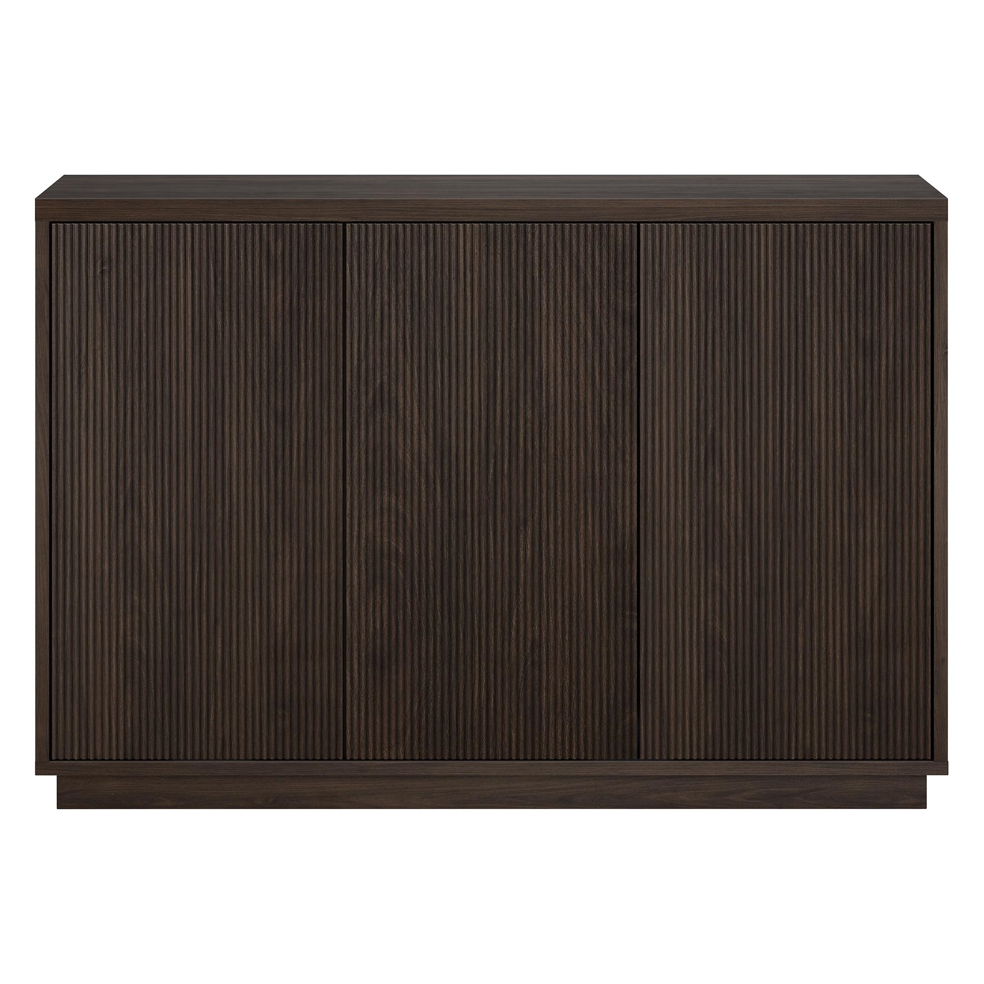Evelyn&Zoe Modern/Contemporary 48" Wide Alder Brown Buffet Table