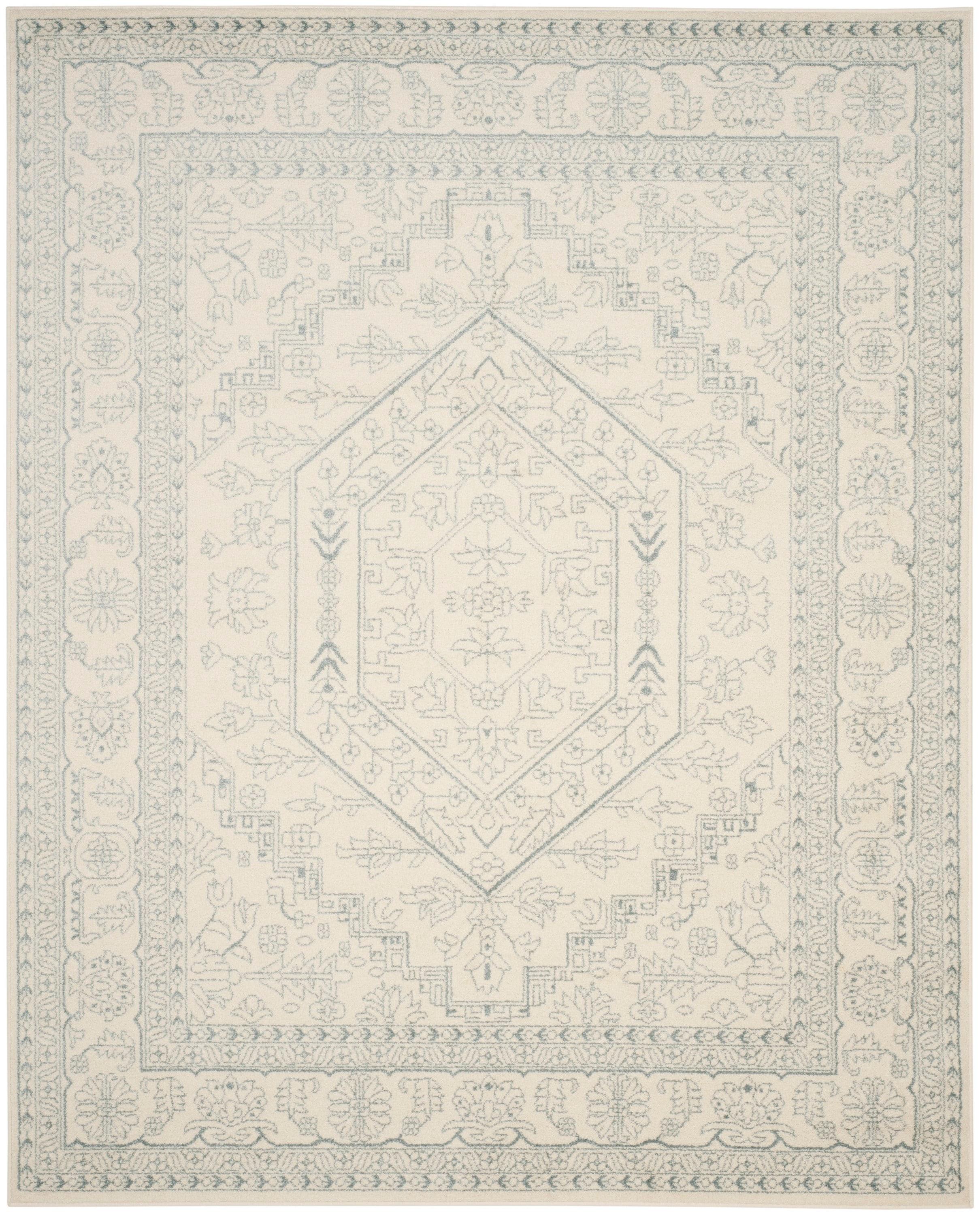 Adirondack ADR108 Power Loomed Area Rug - Ivory/Slate - 10'x14' - Safavieh.