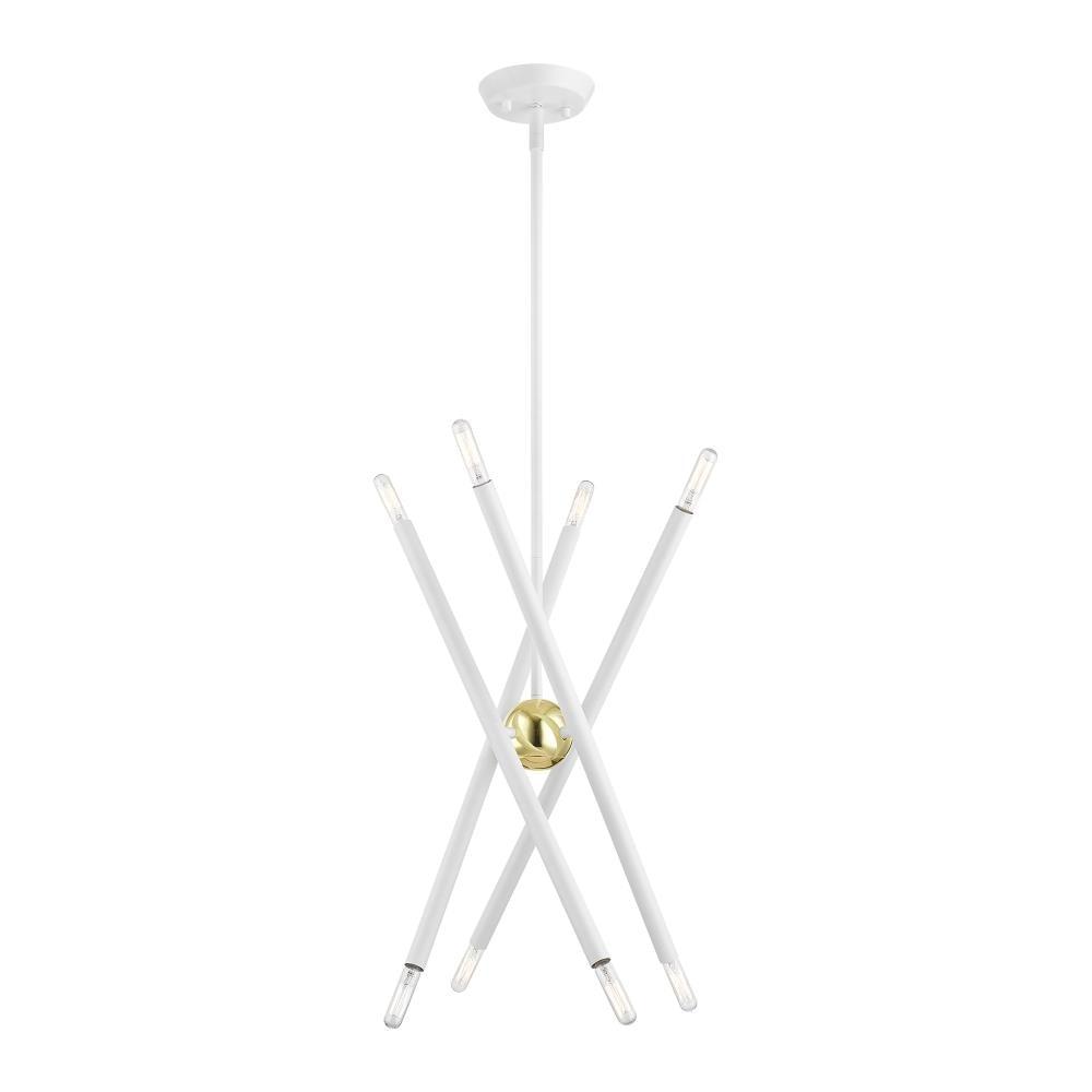 Livex Lighting Soho 8 - Light Chandelier in  White