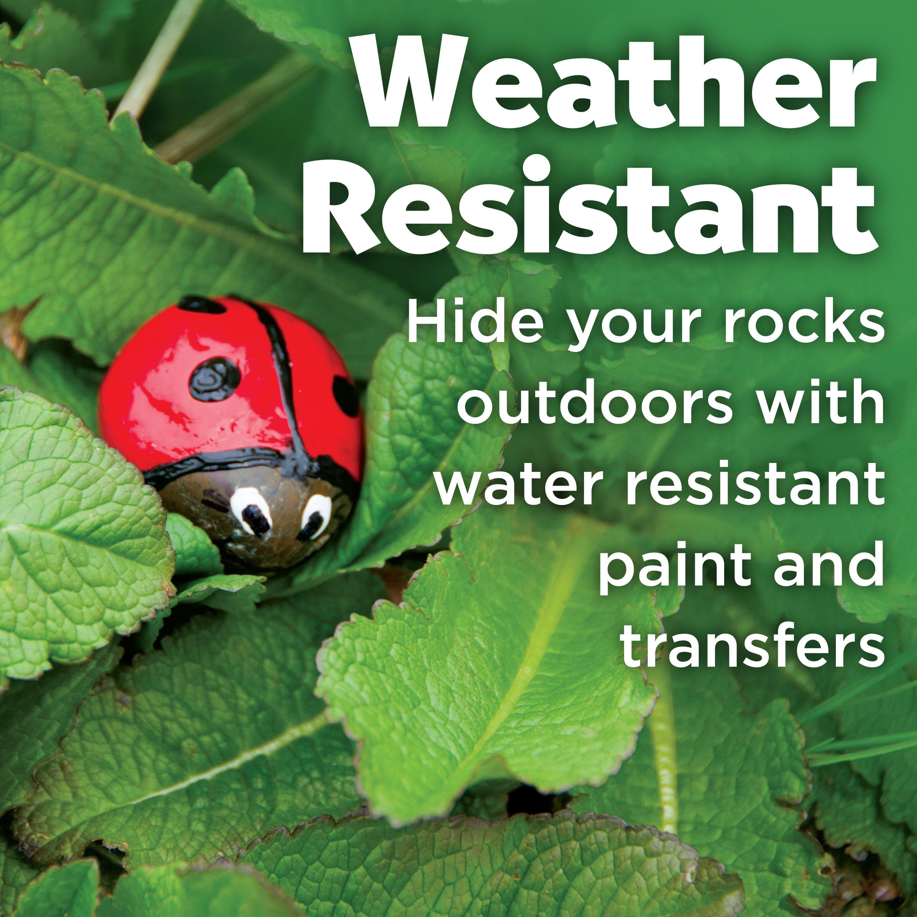 Hide & Seek Rock Painting Kit - Creativity for Kids: Paints, Stickers, Rocks, Brush, Craft Activity for Ages 6+