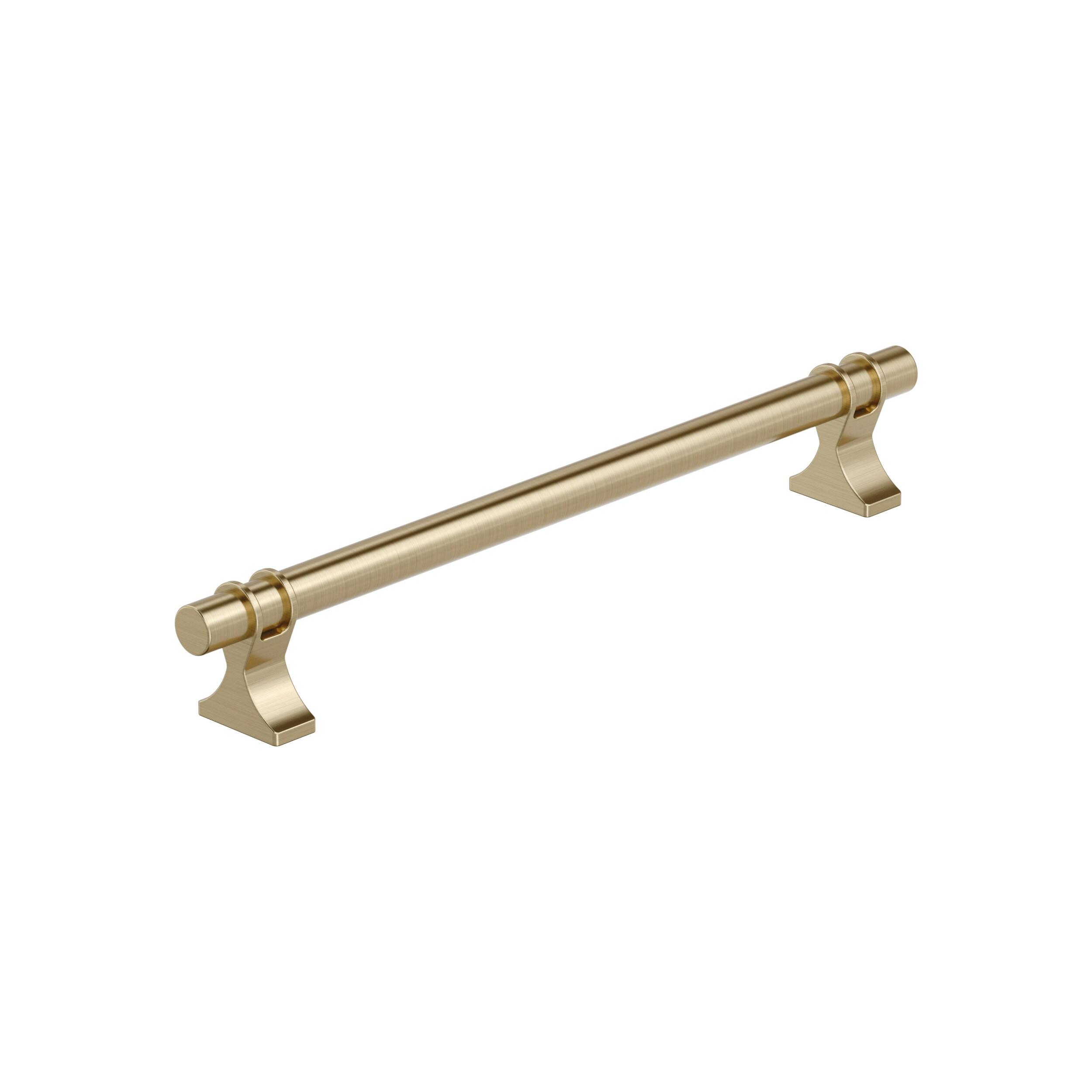 Amerock Davenport 7-9/16 inch (192mm) Center-to-Center Golden Champagne Cabinet Pull