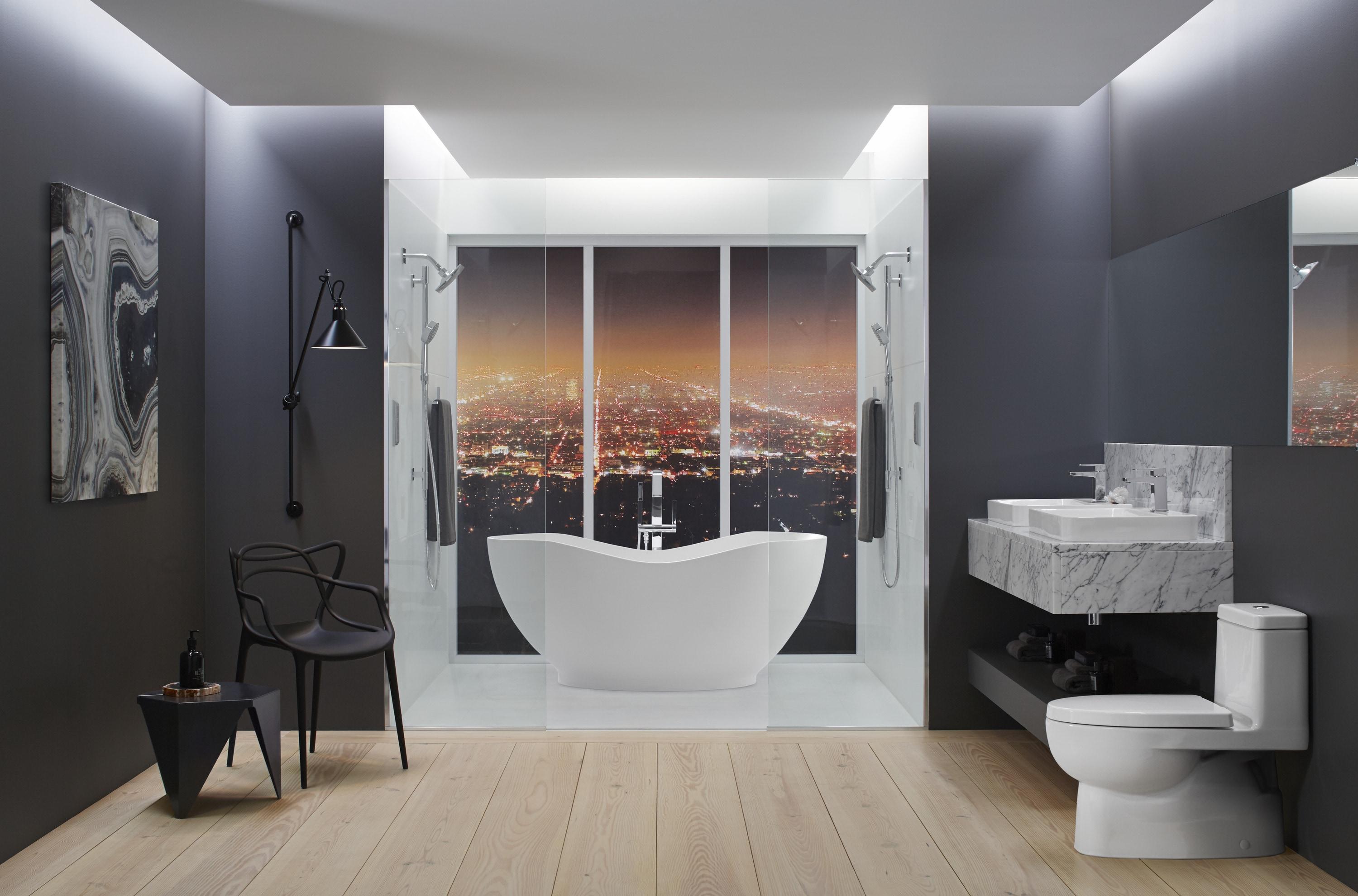 White Compact Elongated One-Piece Dual Flush Toilet